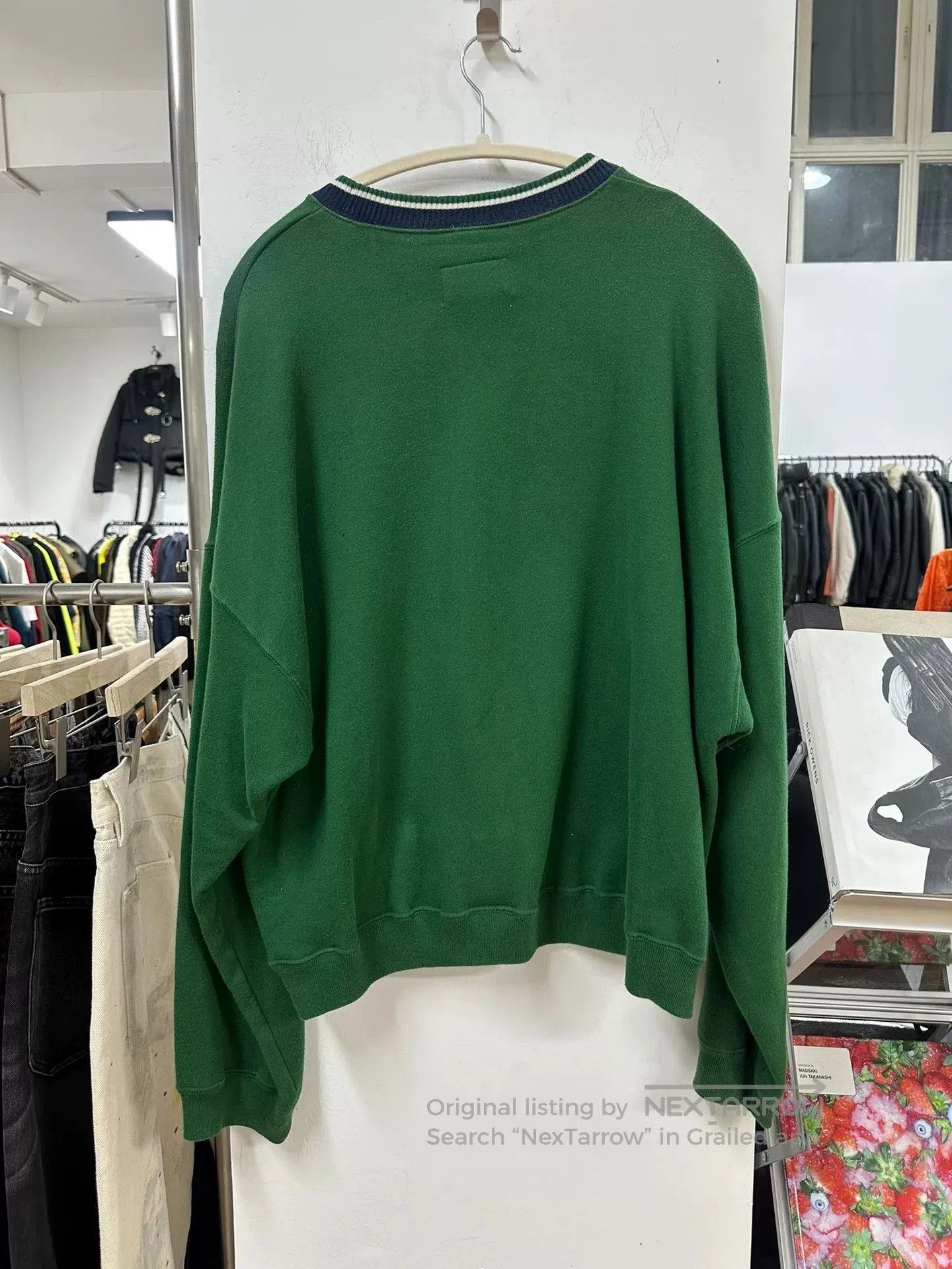 Comme des Garcons Homme Plus stylish green patch sweatshirt for casual wear. Size US M / EU 48-50 / 2 - 4 Thumbnail