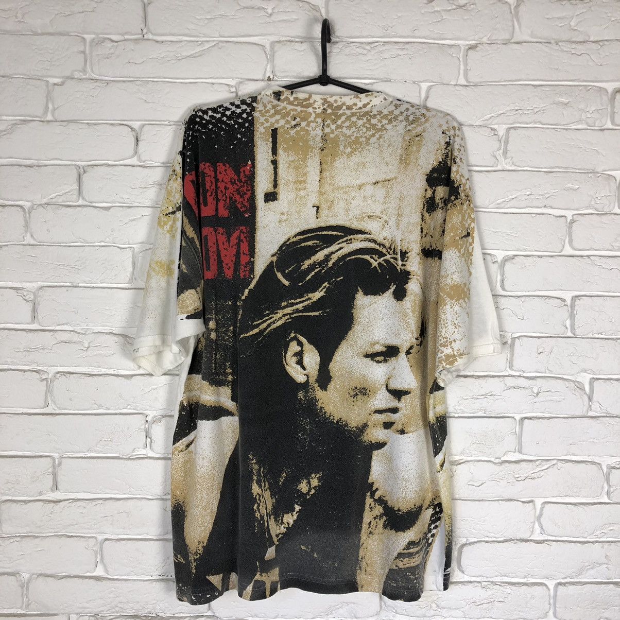 Band Tees × Bon Jovi × Vintage Bon Jovi 1993 All Over Print AOP vintage tee t shirt Size US XL / EU 56 / 4 - 6 Thumbnail