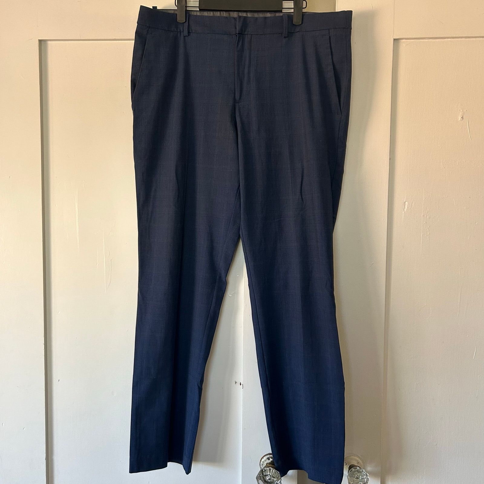 Perry Ellis Men’s Perry Ellis blue plaid trousers Size US 36 / EU 52 - 1 Thumbnail