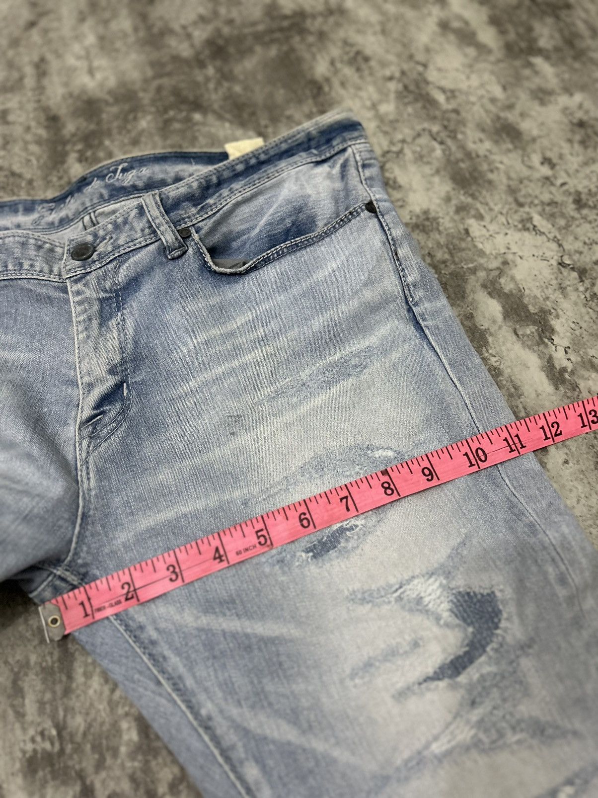 GOSTAR DE FUGA Gostar De Fuga Japan Slim Distressed Jeans Size US 34 / EU 50 - 13 Thumbnail