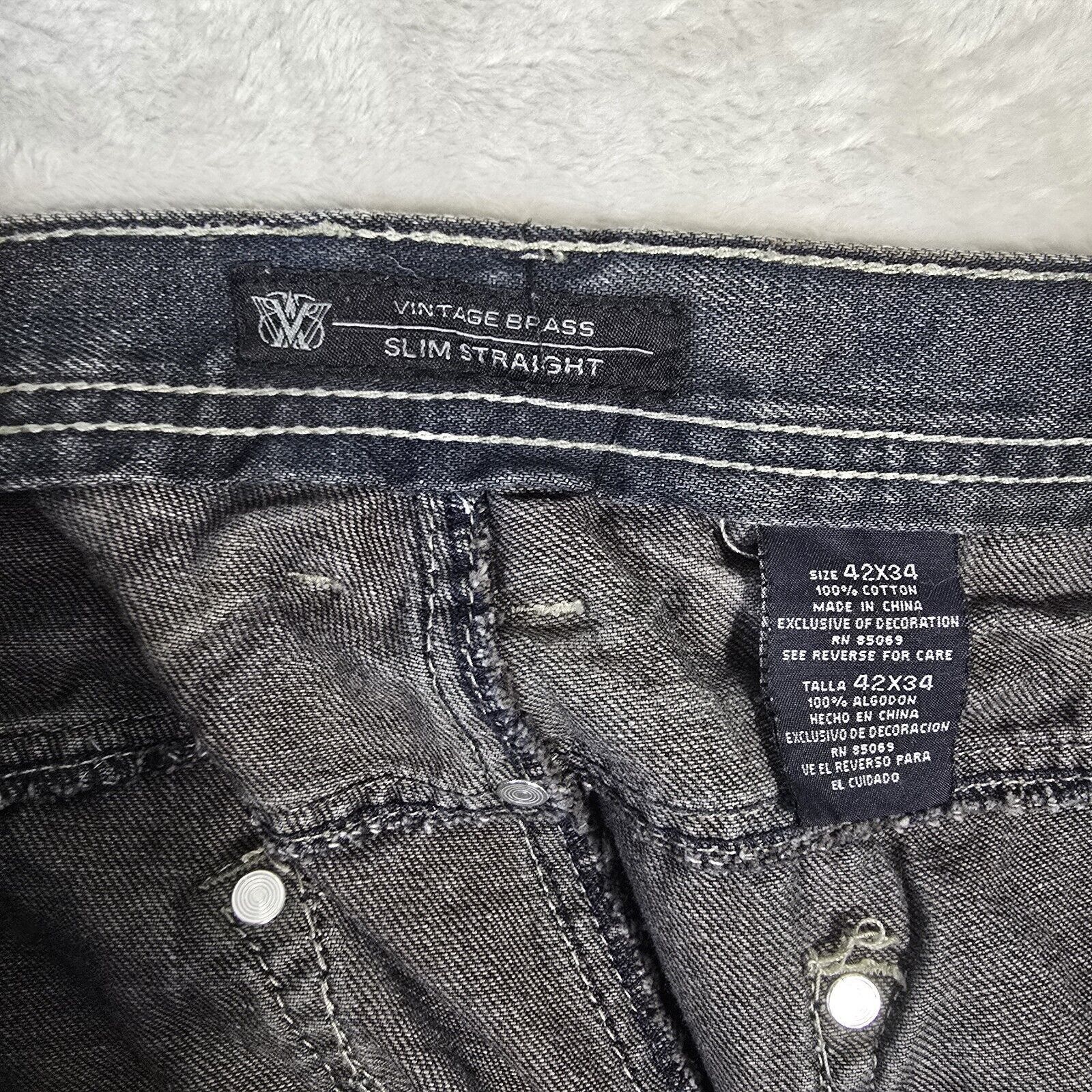 Vintage Vintage Brass Slim Straight Jeans Men's Size 42x34 Y2K Size US 42 / EU 58 - 9 Thumbnail