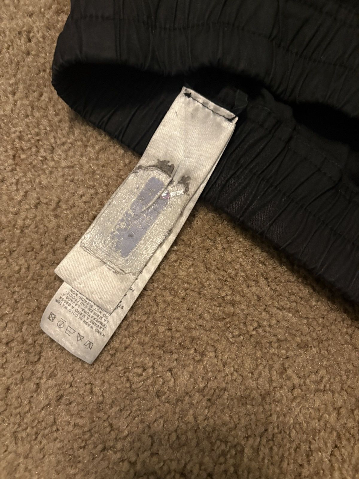 Rick Owens FW17 Rick Owens “Glitter” Black Creatch Cargo Pants Size US 31 - 7 Thumbnail