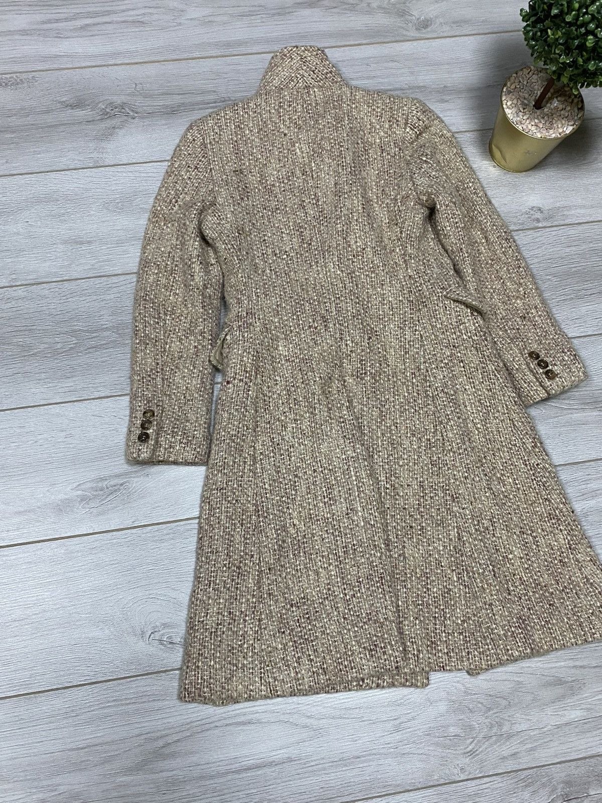 Burberry Burberry London made in Italy wool tweed coat jacket Size S / US 4 / IT 40 - 12 Thumbnail