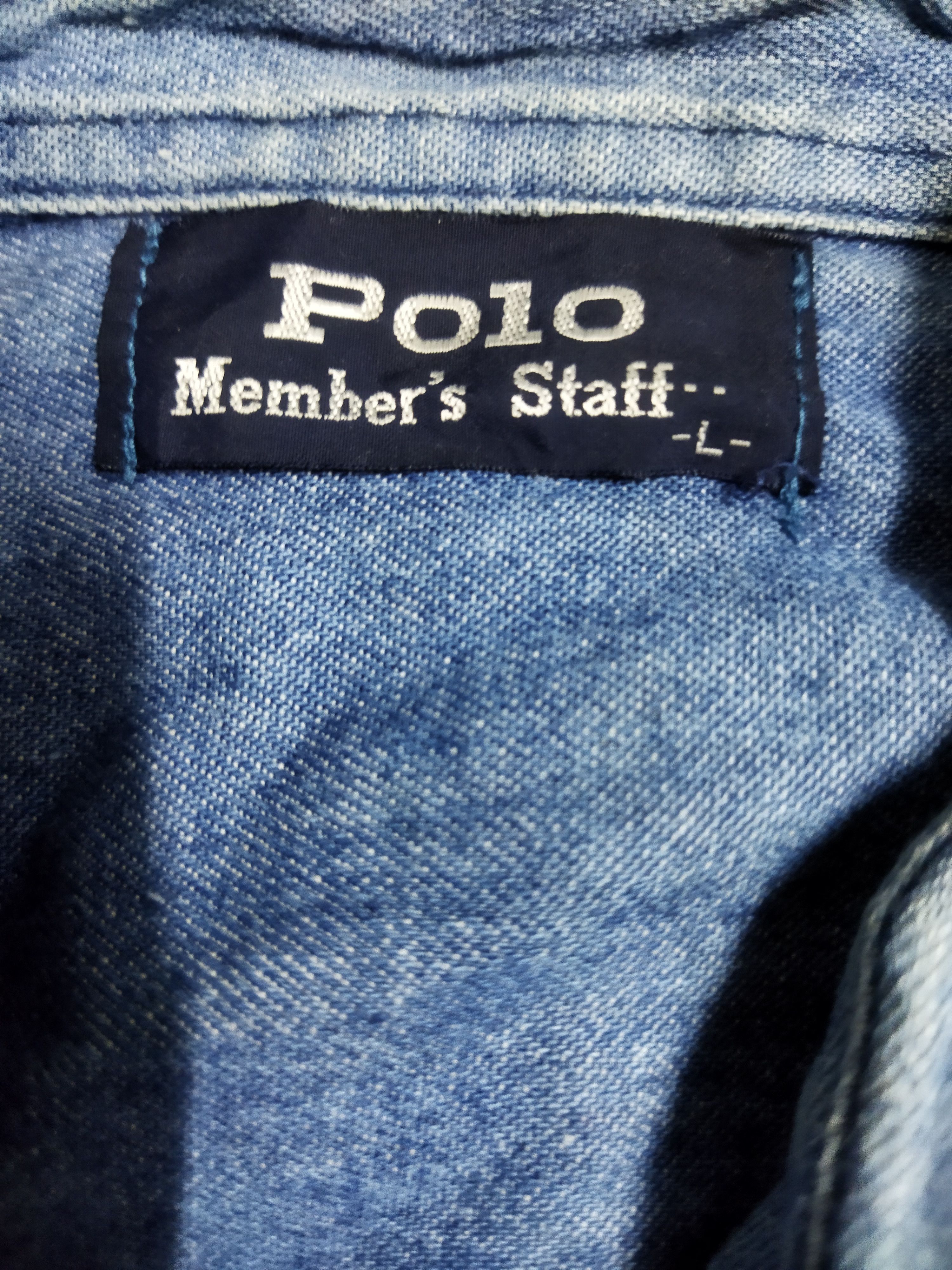 Polo Ralph Lauren Vintage Polo Members Staff Shirt Size US XL / EU 56 / 4 - 3 Thumbnail
