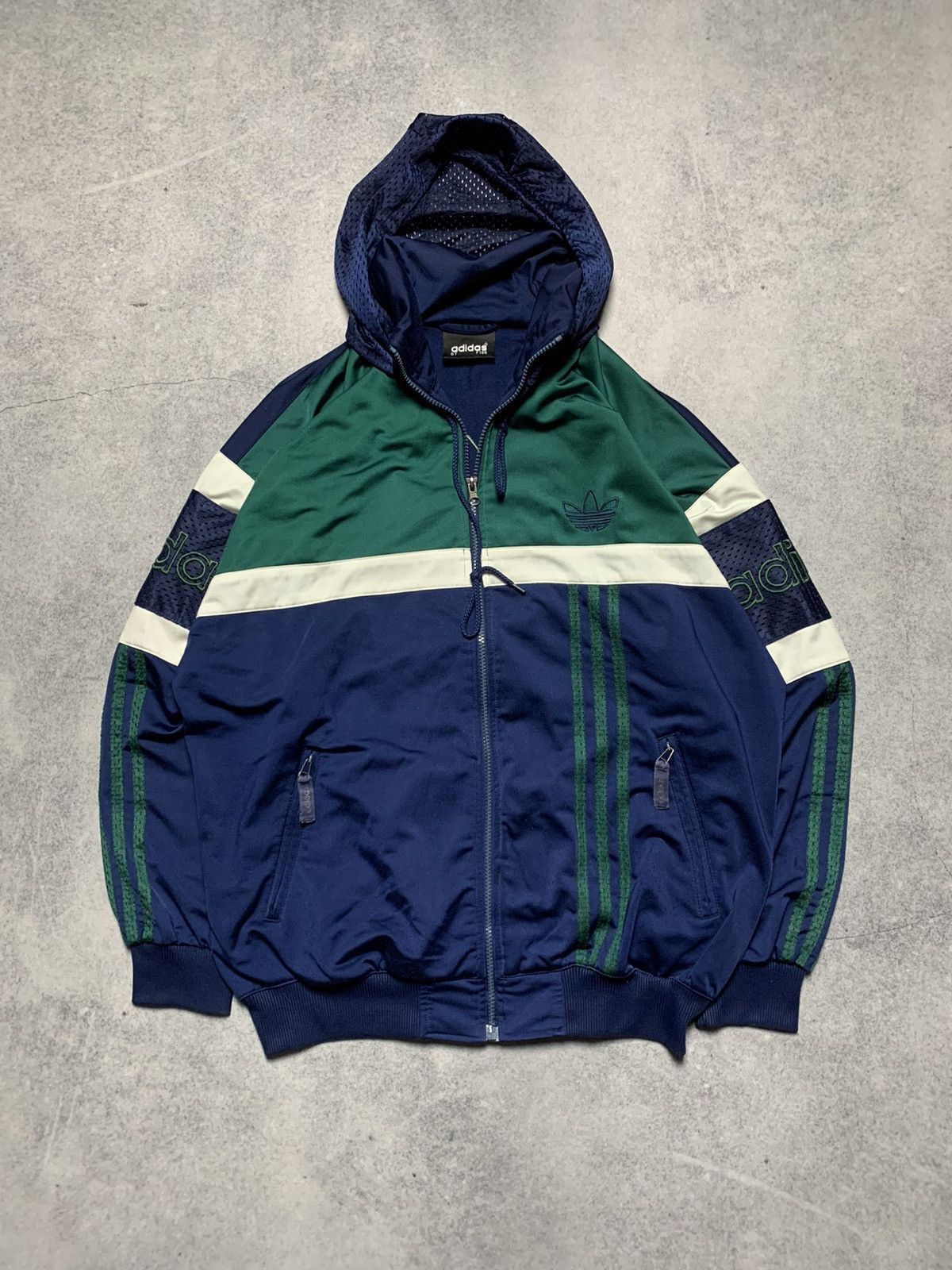 Vintage Vintage Adidas Tracksuit Zip sweatshirt jacket Size US XL / EU 56 / 4 - 2 Thumbnail