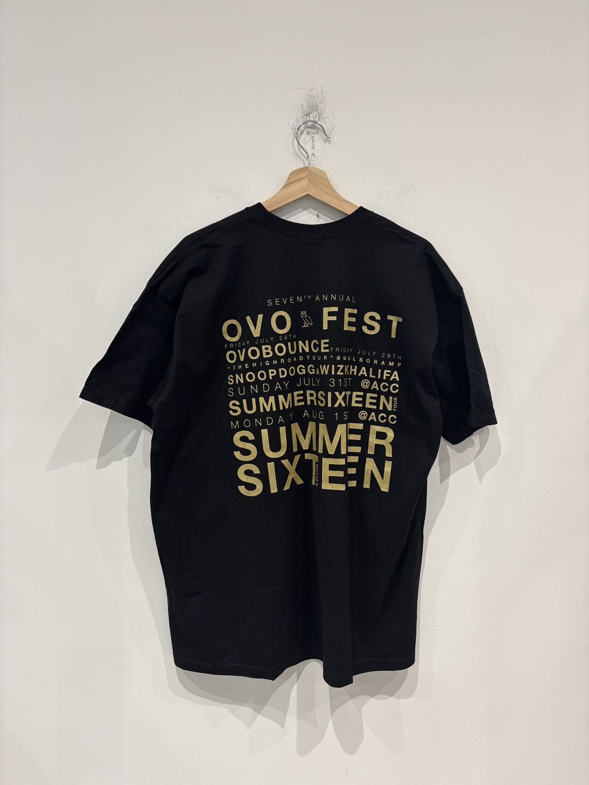 October's Very Own OVO Fest 2016 Tee Black Size: XXL Size US XXL / EU 58 / 5 - 4 Thumbnail