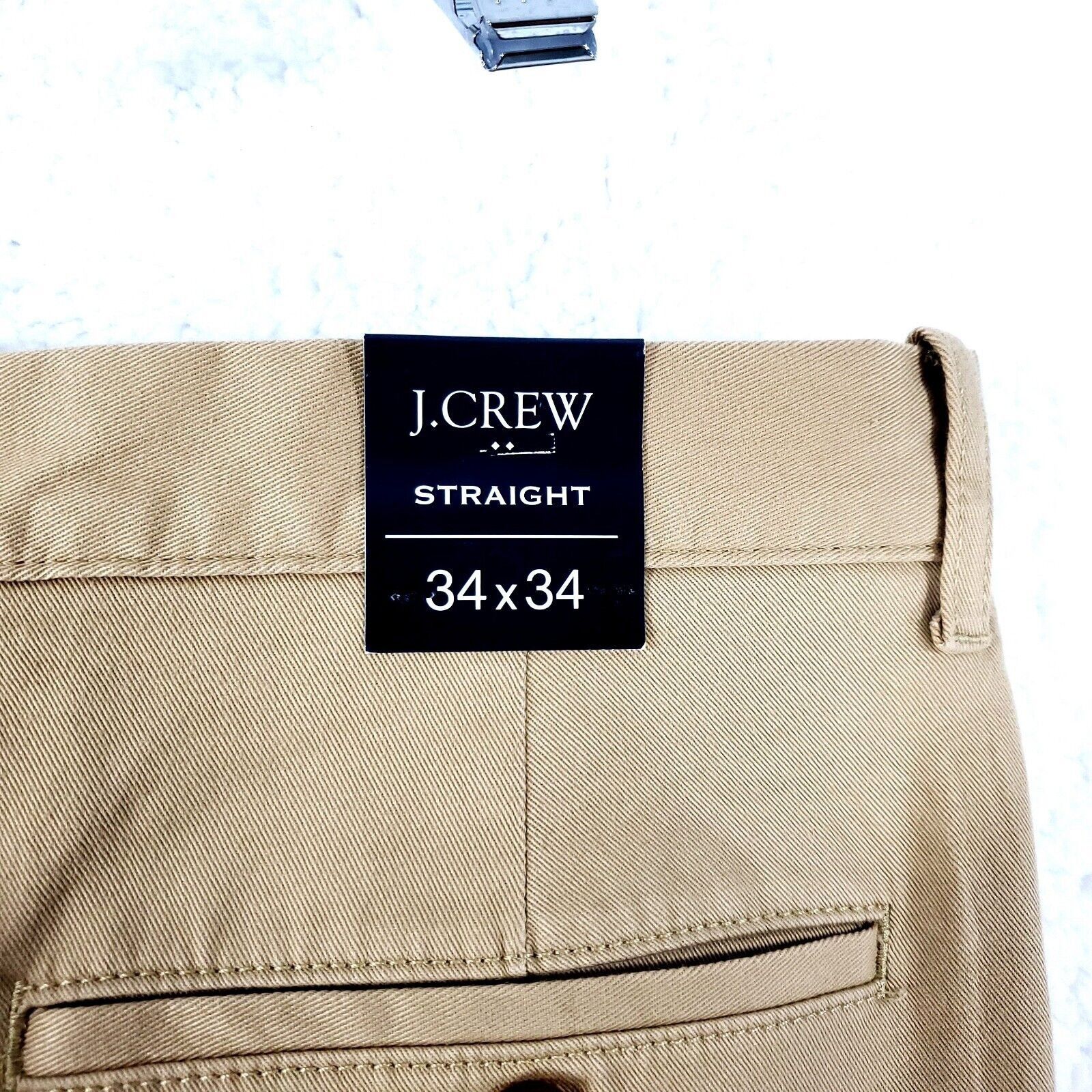 J.Crew NEW J Crew Flex Straight Cotton Chino Pants Tan 35/34 Mid Ri Size US 35 - 4 Thumbnail