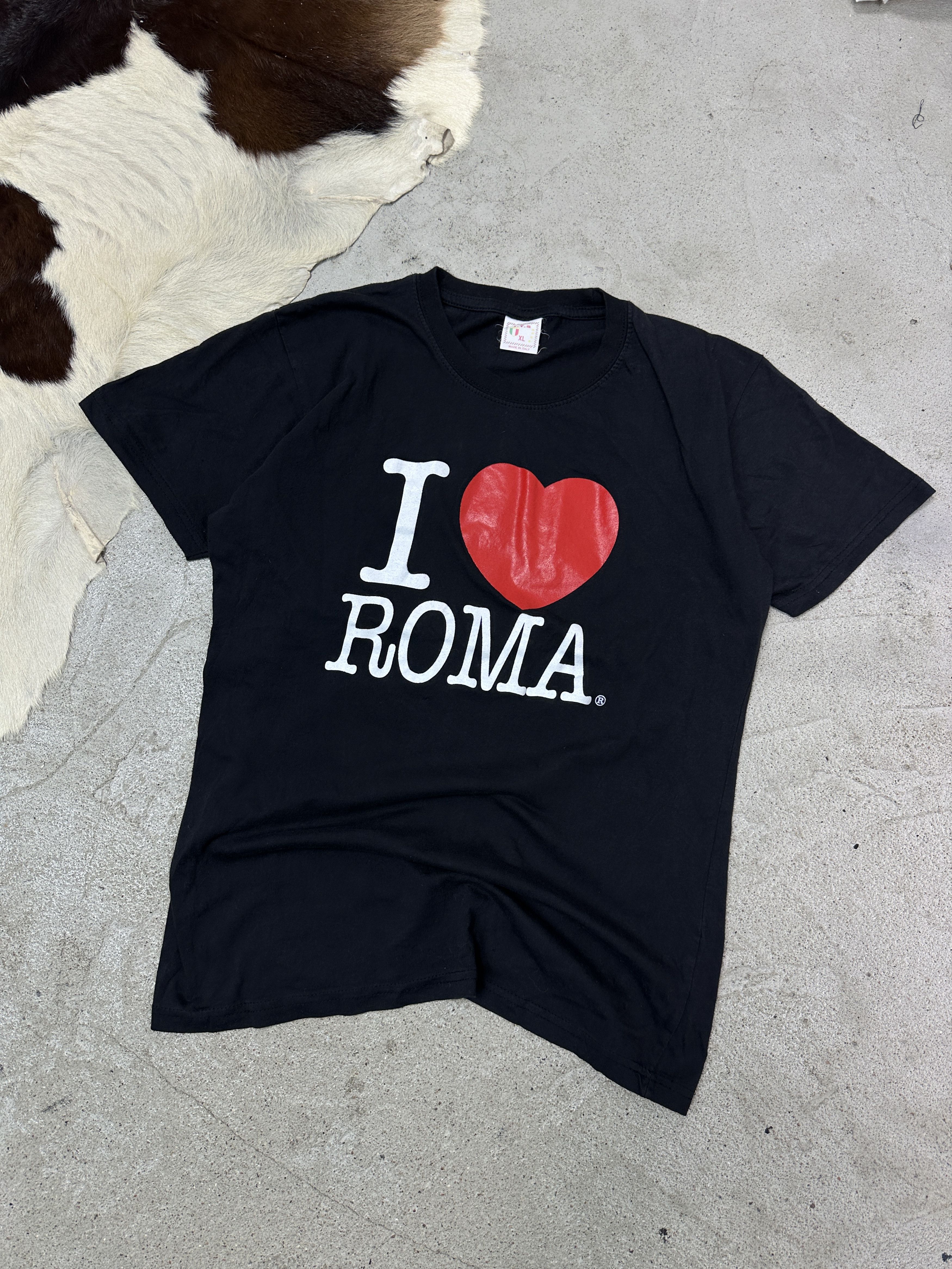 Vintage Vintage Casual Streetwear I Love Roma T-shirt Y2K Size US L / EU 52-54 / 3 - 2 Thumbnail