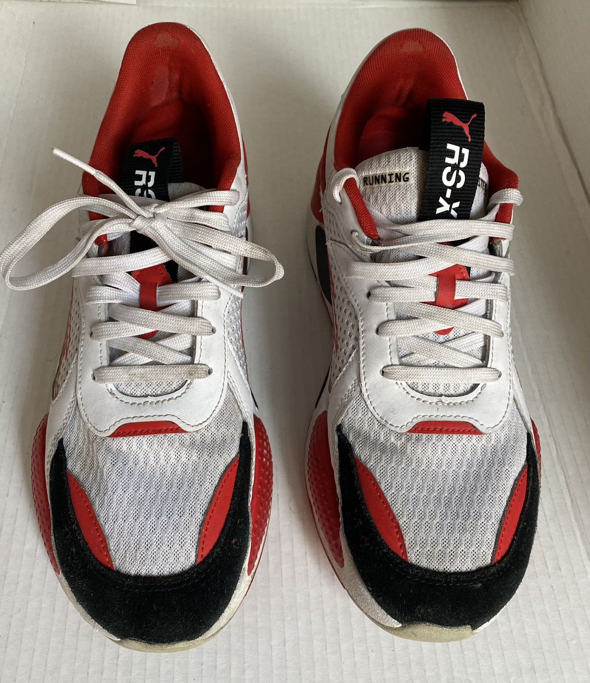 Puma RS-X cyber ‘white high risk red’ puma runners 12 Size US 12 / EU 45 - 2 Thumbnail