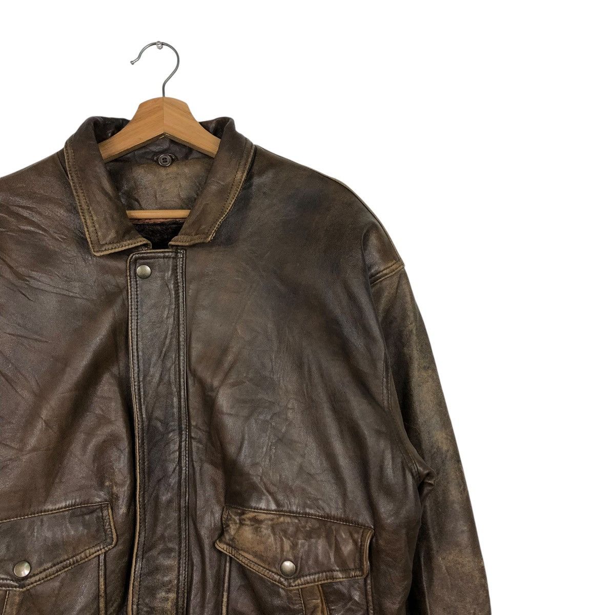 Japanese Brand VINTAGE PARACHUTE BIKER LEATHER JACKET BLANKET ISSEY MIYAKE Size US L / EU 52-54 / 3 - 8 Thumbnail