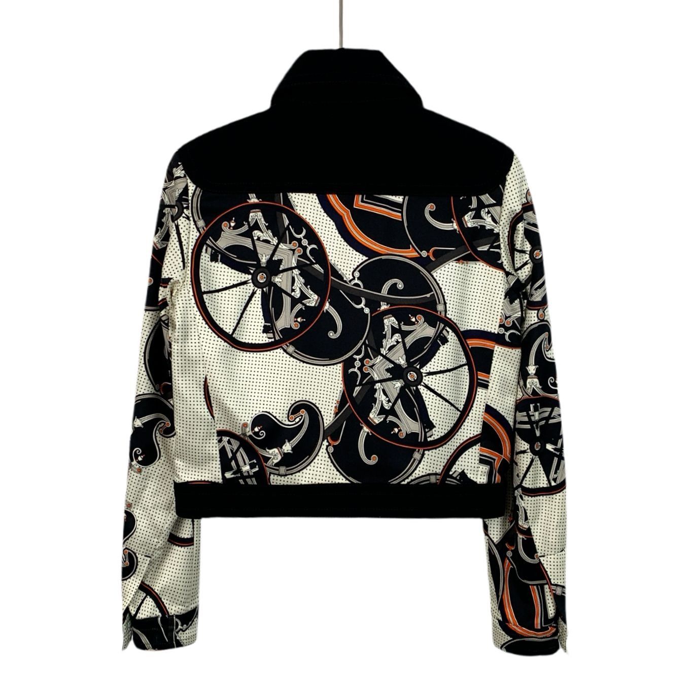Hermes Hermès Paris Womens Graphic Pattern Jacket Size S Size XXS / US 00 / IT 34 - 2 Thumbnail