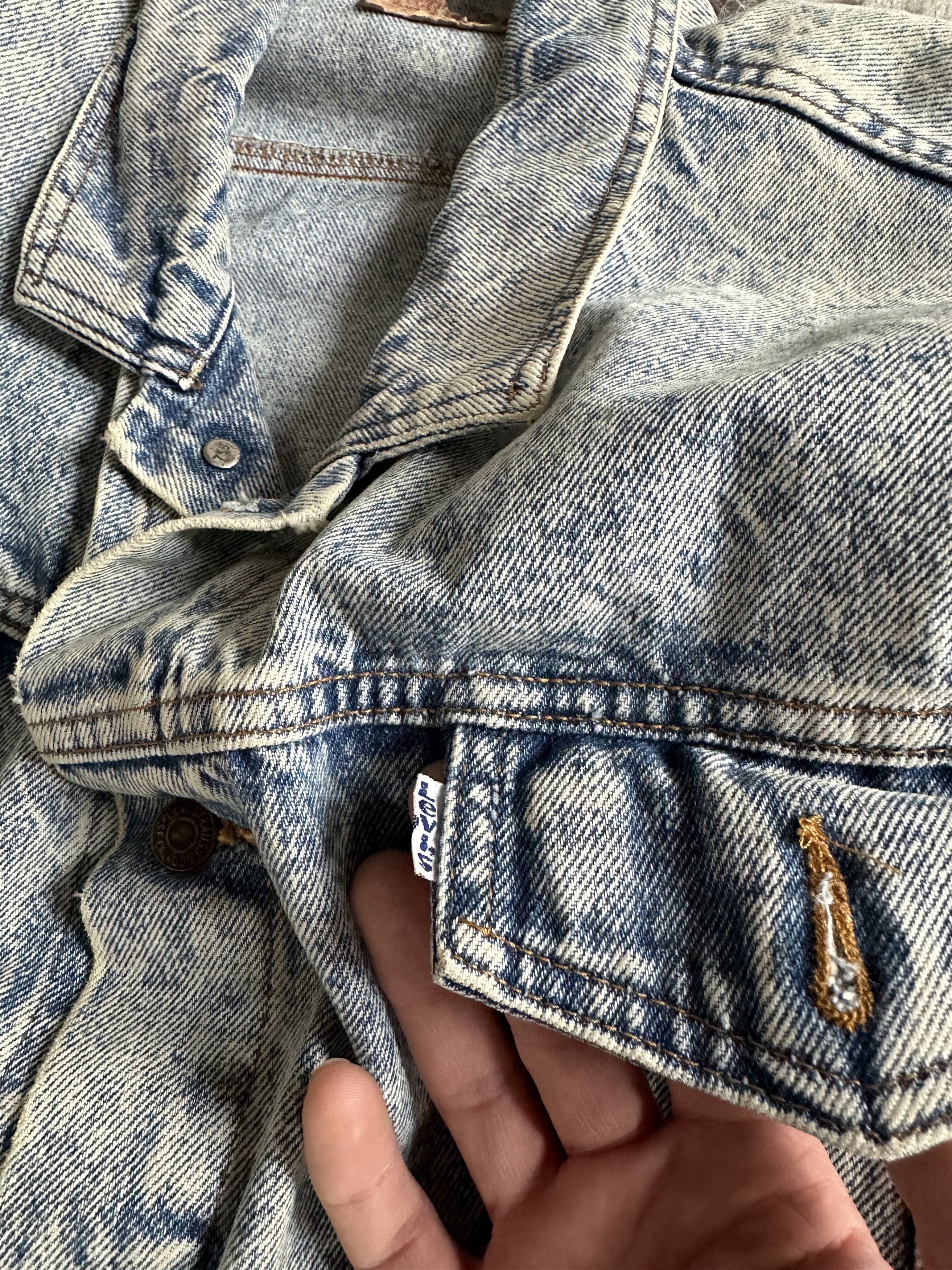 Levi's Levis USA Made Vintage 80s Stone Washed Denim Jacket 5844AC Size US S / EU 44-46 / 1 - 4 Thumbnail
