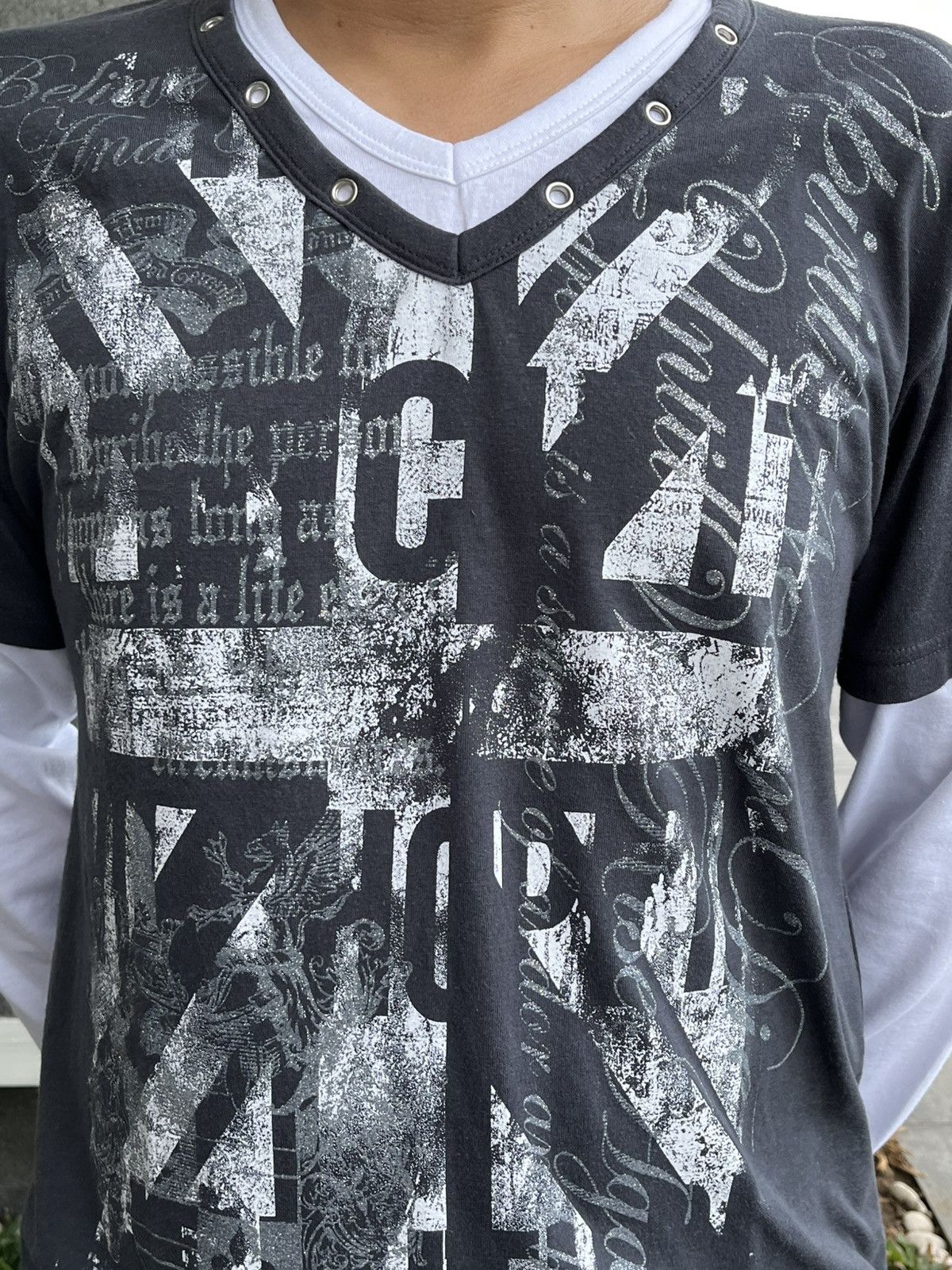 Japanese Brand × Le Grande Bleu (L.G.B.) Y2K Wild Life Poem Long Sleeve Size US L / EU 52-54 / 3 - 5 Thumbnail