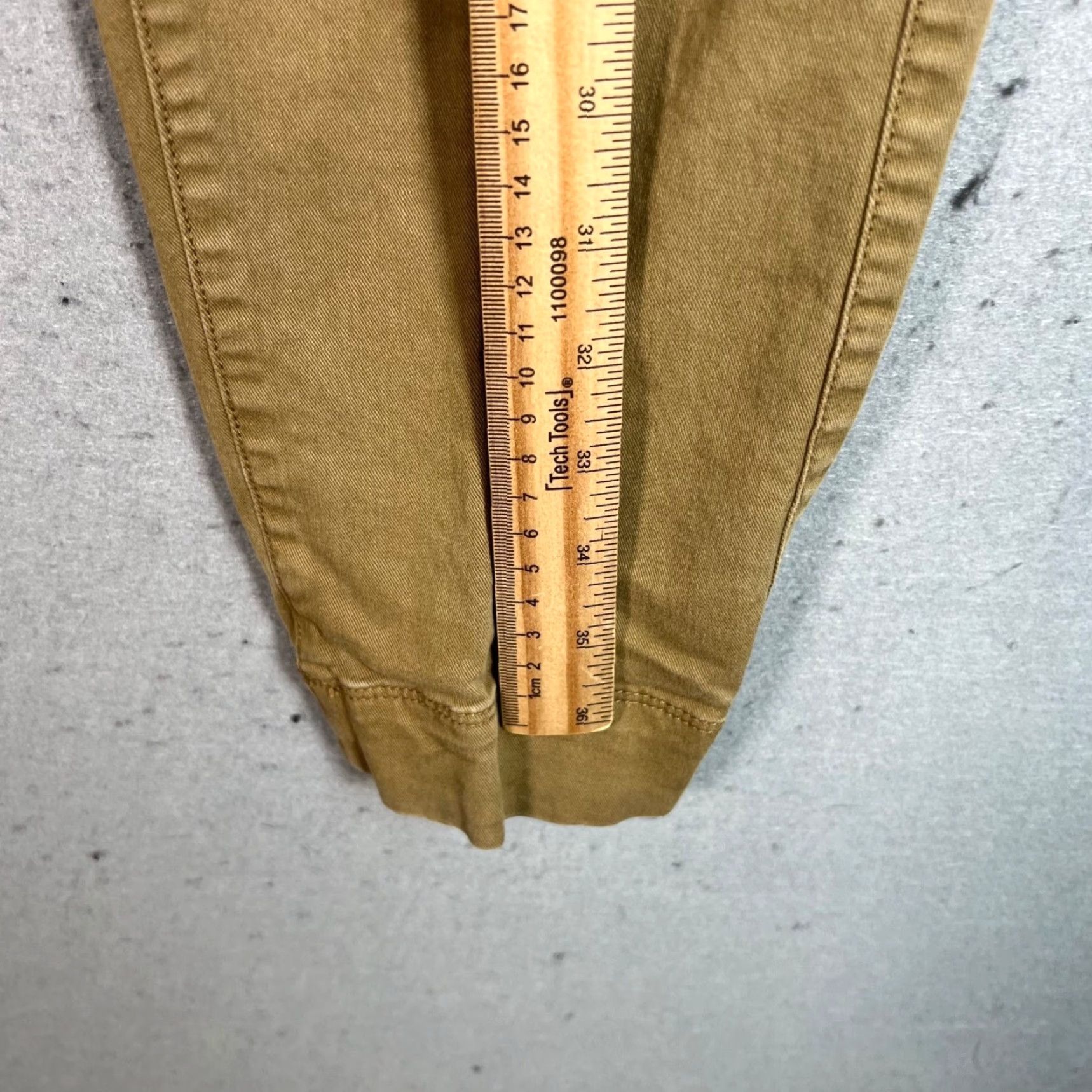 Vintage Flint & Tinder Mens Chino Pants 30 Khaki Beige Cotton Size US 30 / EU 46 - 6 Thumbnail