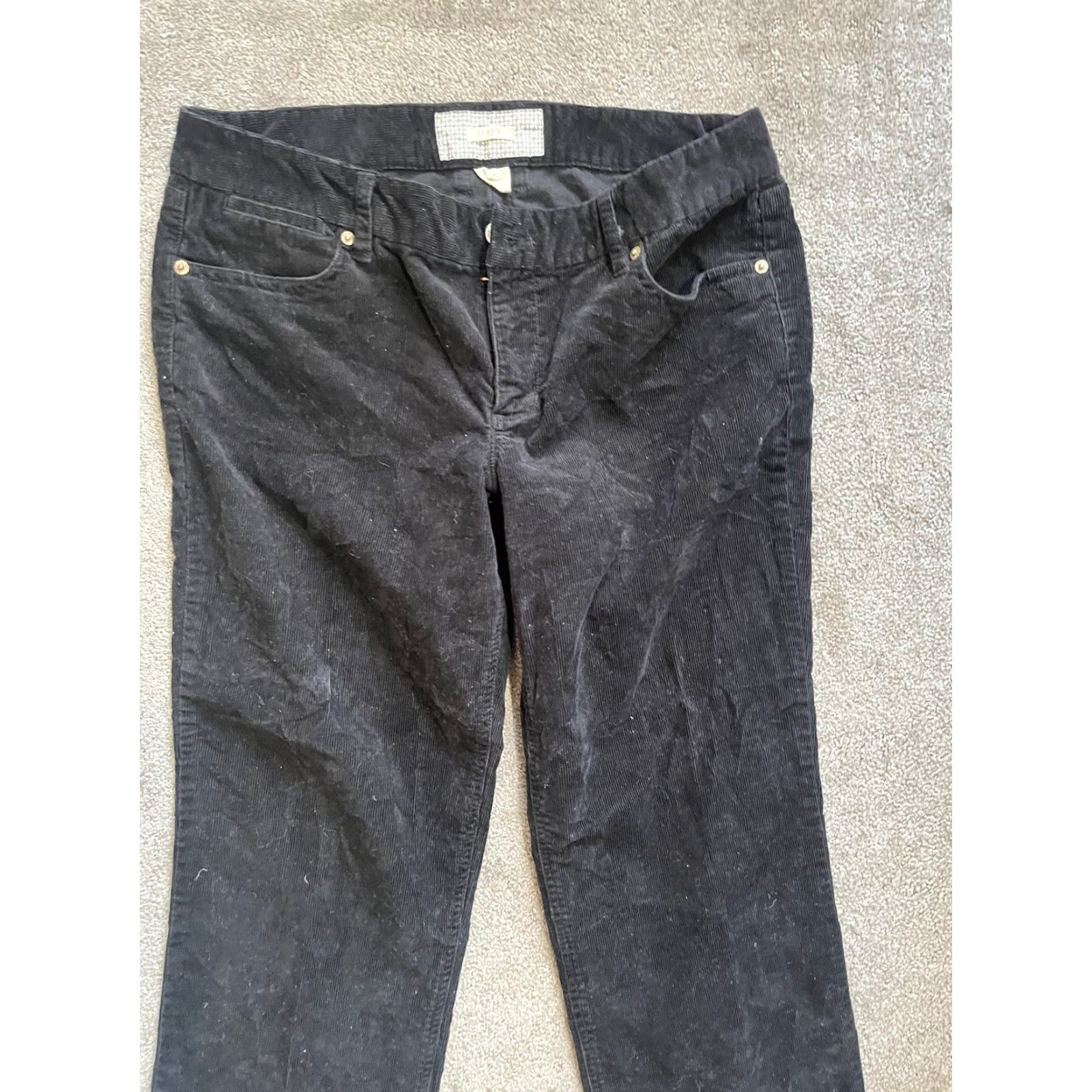 J.Crew J. Crew Bootcut Corduroy Pants Women's 32S Black Style 17396 Stretch Size 24" / US 00 / IT 34 - 2 Thumbnail