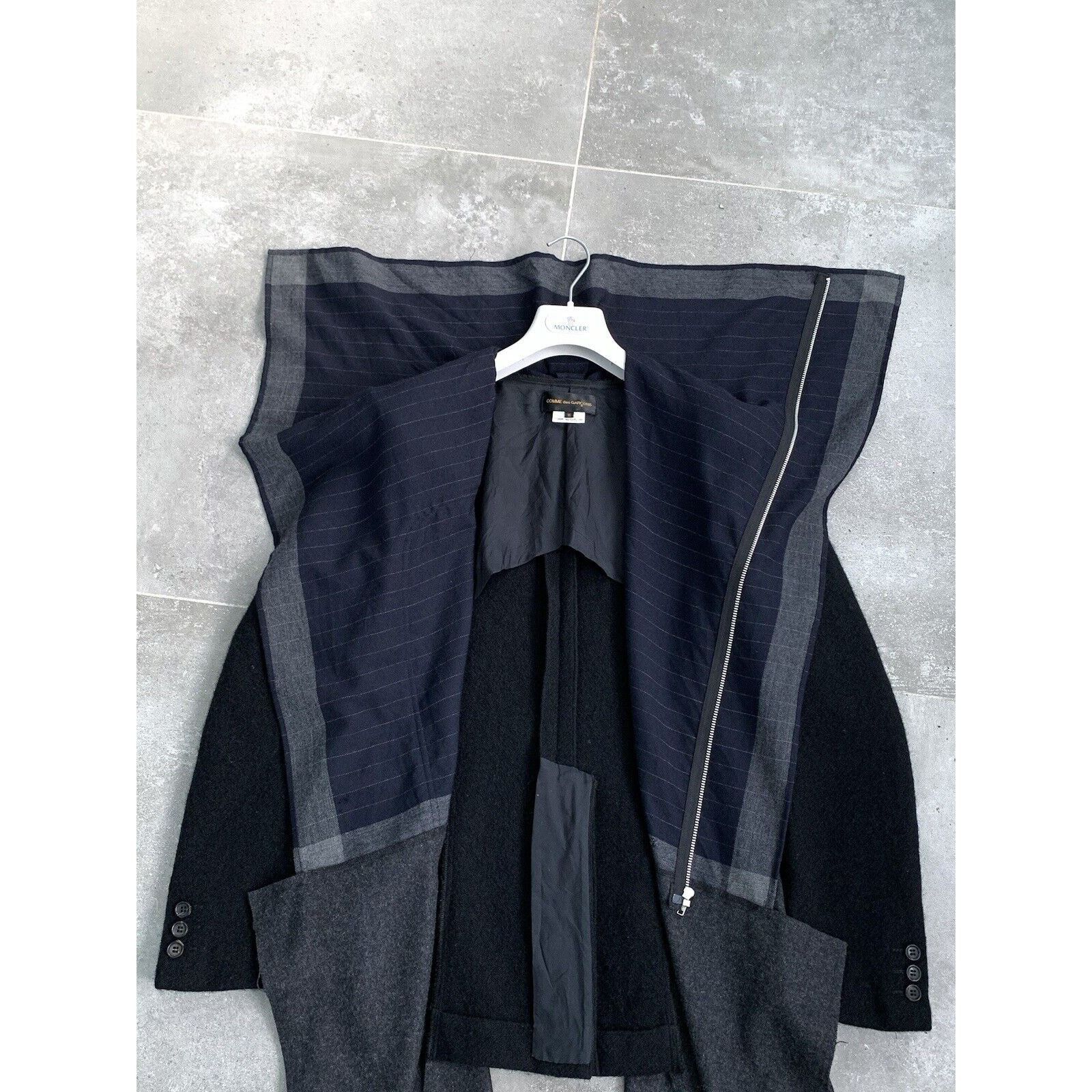 Comme des Garcons × Japanese Brand Women's COMME des GARCONS Wool Trench Coat Jacket M UK 10-12 Size M / US 6-8 / IT 42-44 - 4 Thumbnail