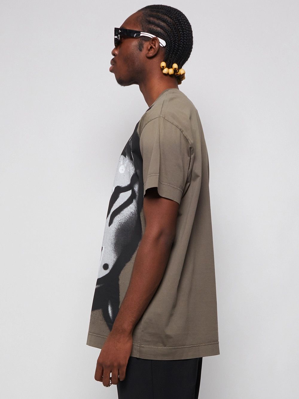 Givenchy x Chito Green Dog Graffiti Oversized T-Shirt Size US M / EU 48-50 / 2 - 4 Thumbnail