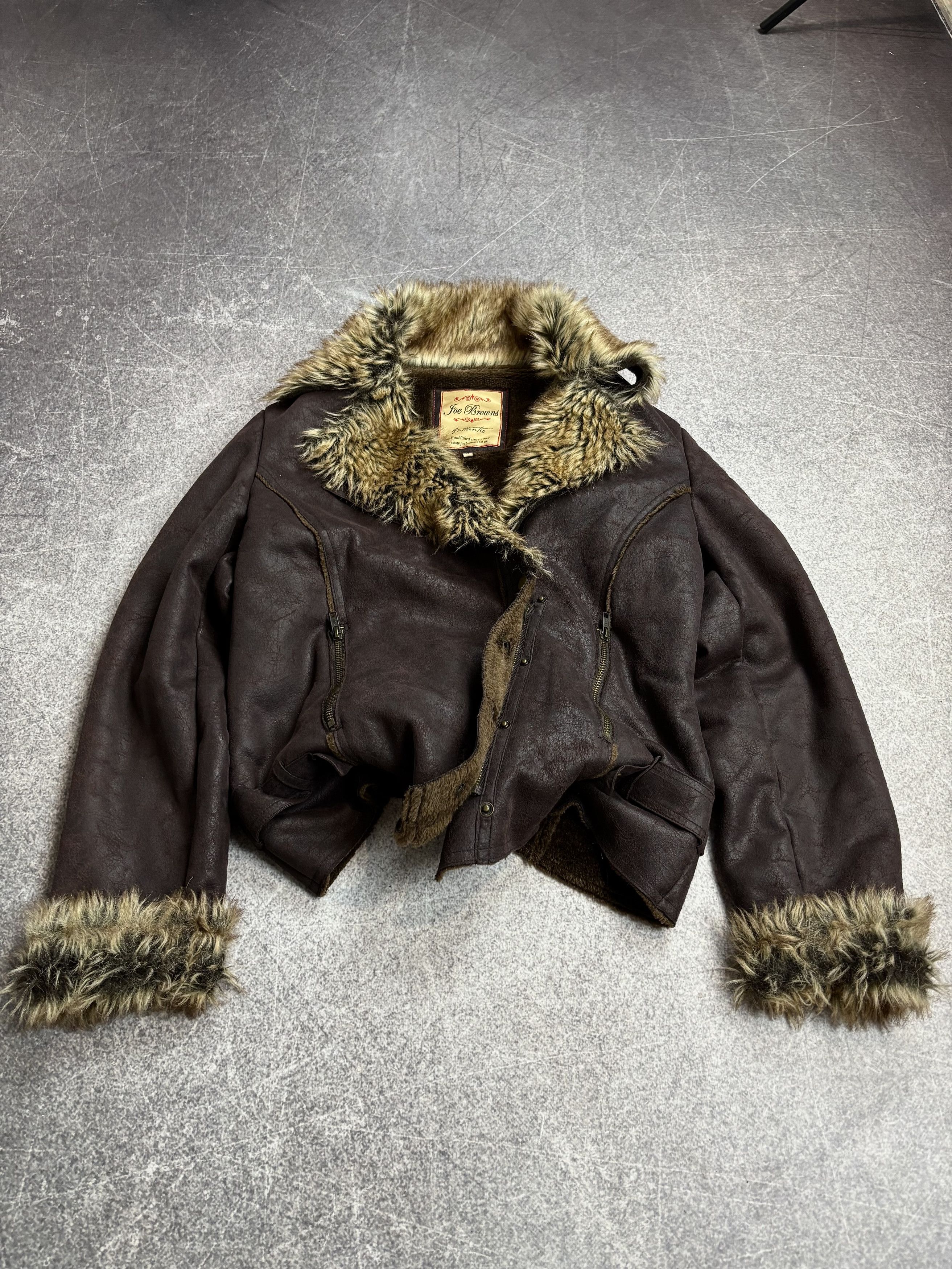 If Six Was Nine IF SIX WAS NINE STYLE JAPANESE SHEEPSKIN JACKET FUR HOOD Y2K Size US S / EU 44-46 / 1 - 5 Thumbnail