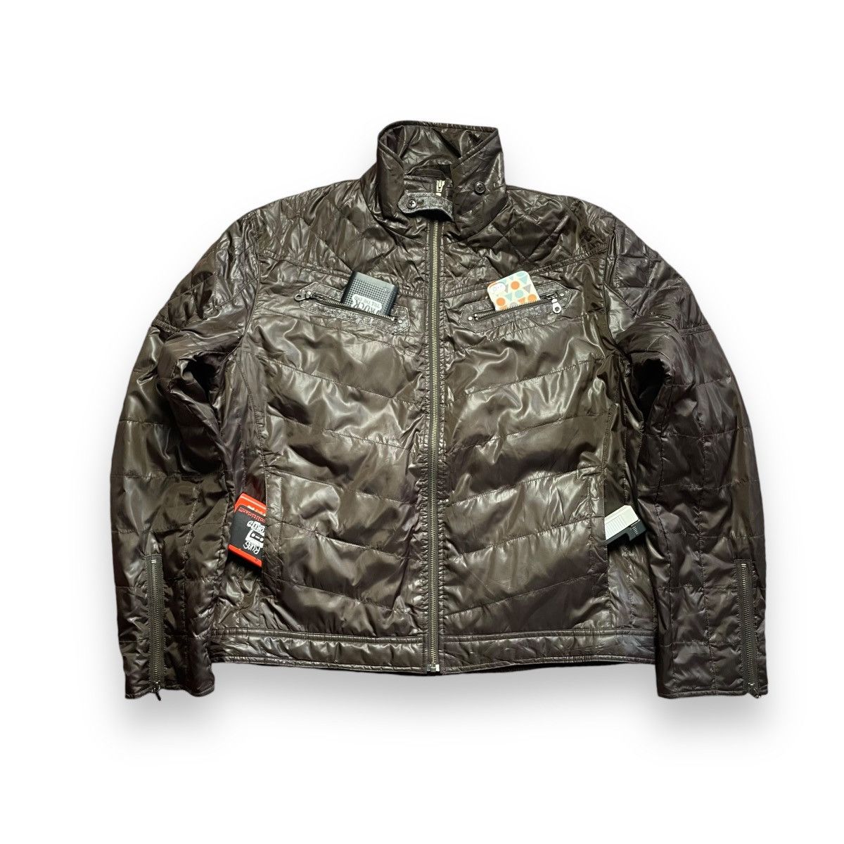 Kansai Yamamoto 🇯🇵 VINTAGE KANSAI JEANS FULL ZIP LIGHT PUFFER JACKET Size US XL / EU 56 / 4 - 1 Thumbnail
