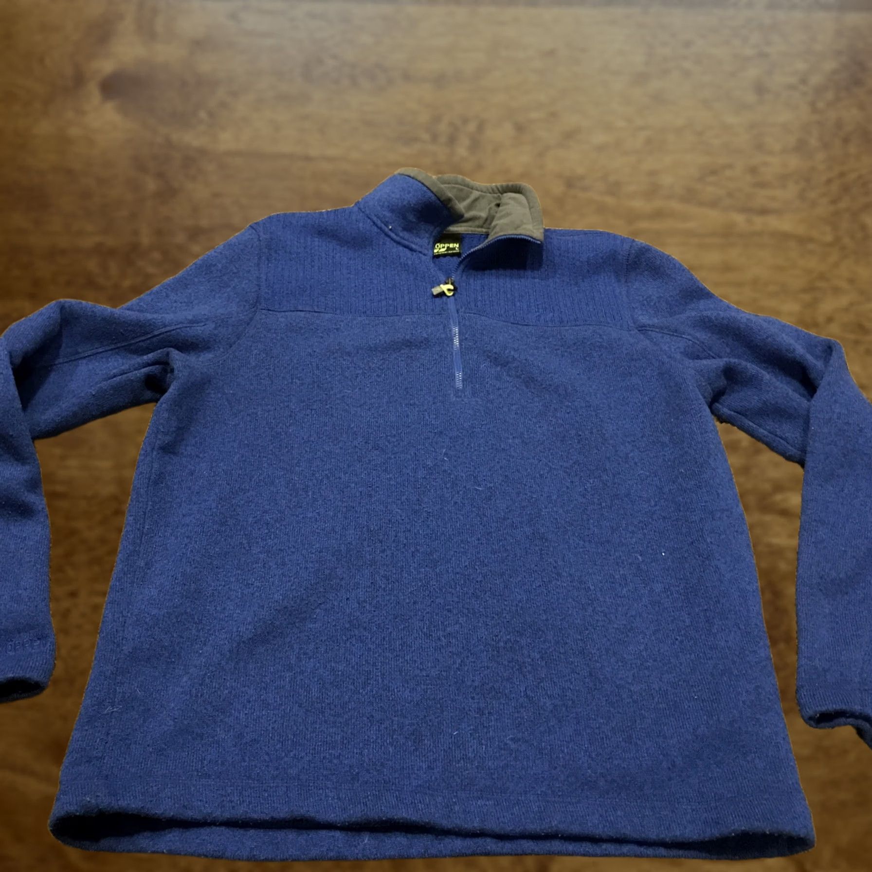 Vintage Köppen Mens L Blue 1/4 Zip Sweater Polyester Fleece Pullover Zip Blue 1/4 Zip Logo Vintage: No A4 Size US L / EU 52-54 / 3 - 1 Thumbnail