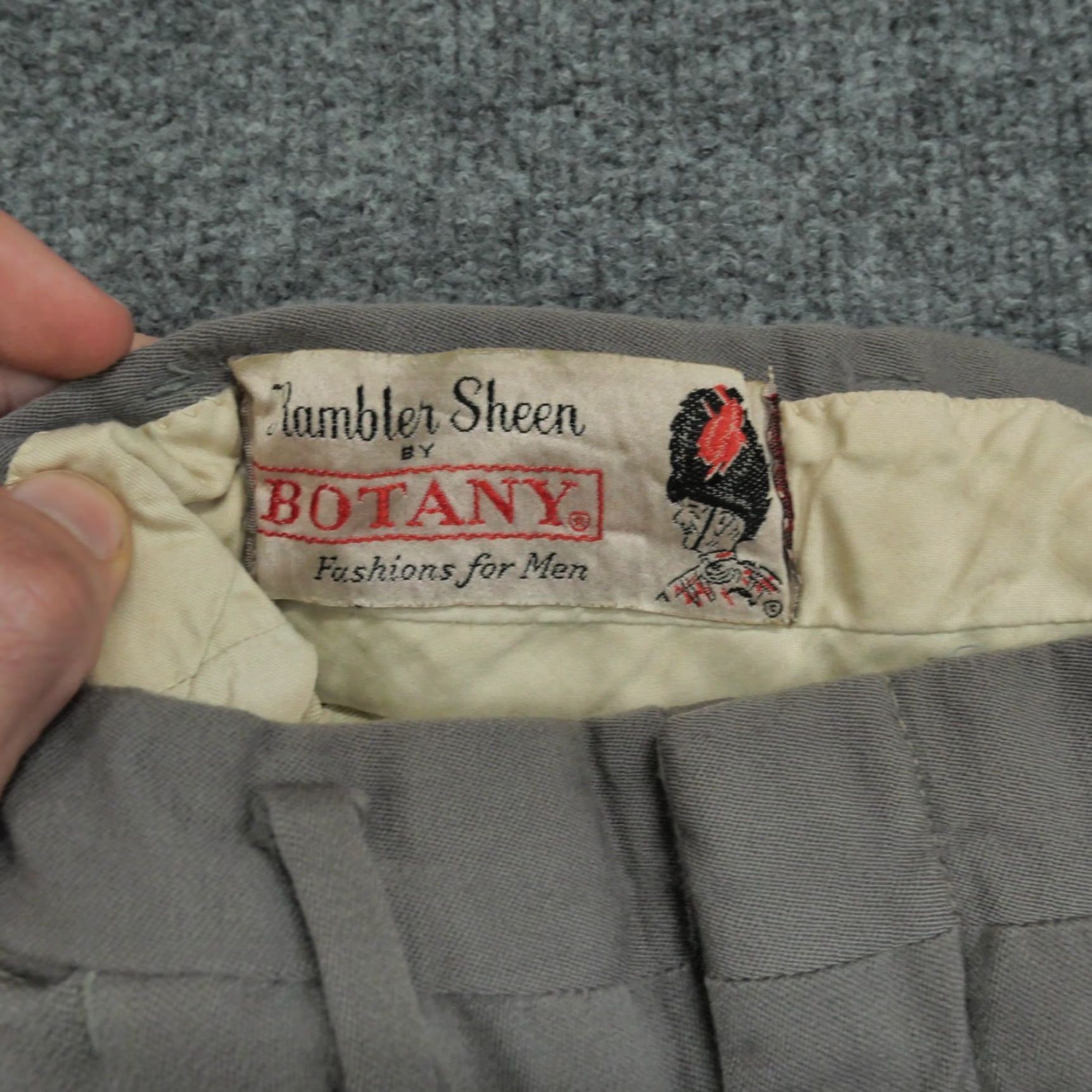Vintage VINTAGE Botany Pants Mens 27x27 Dress Slacks Wool Rambler Sheen 60s Size US 27 - 5 Thumbnail