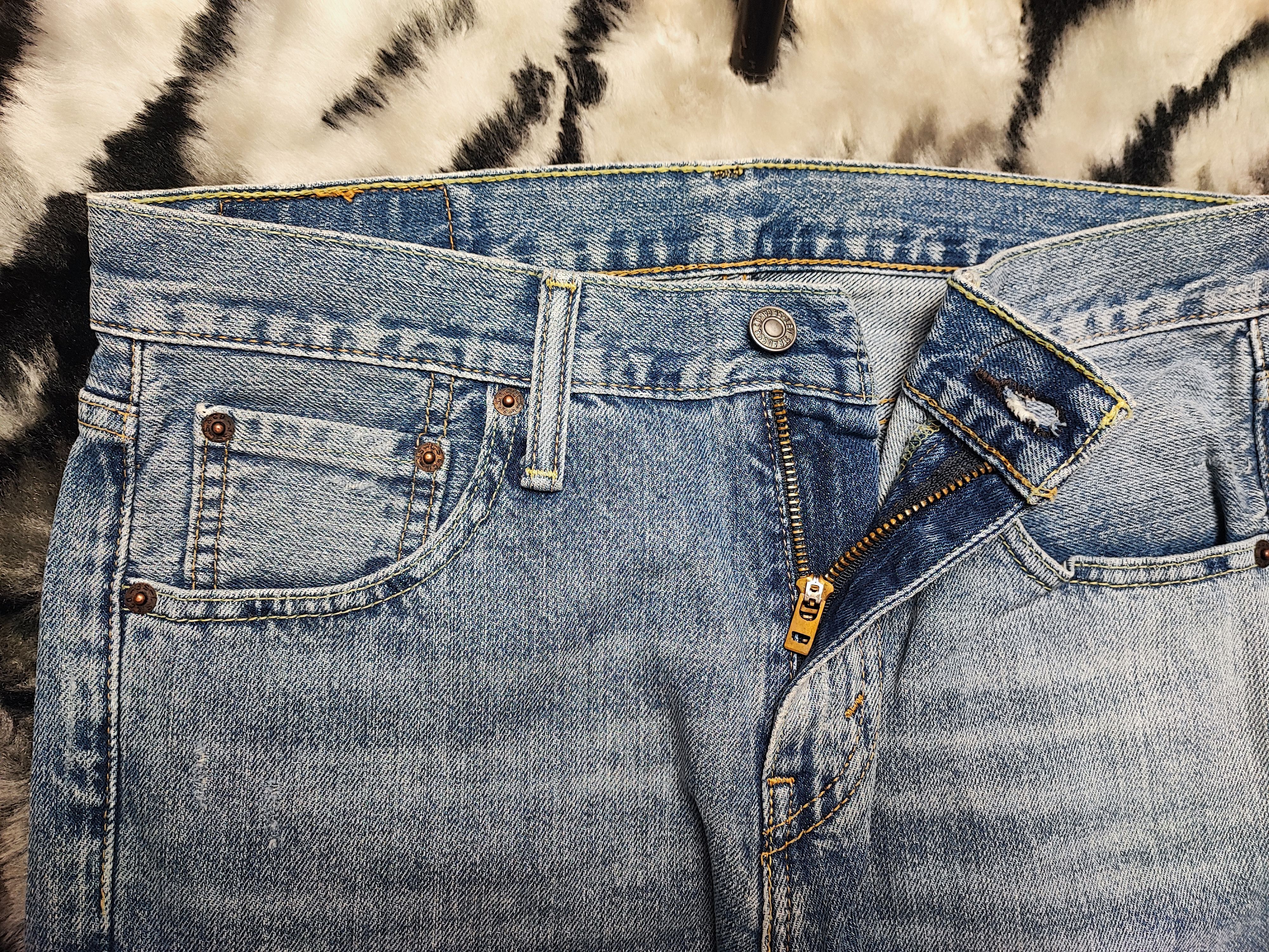 Levi's Levi's 527 Slim Bootcut Distressed Ripped Knee Flare 30X34 Size US 30 / EU 46 - 6 Thumbnail