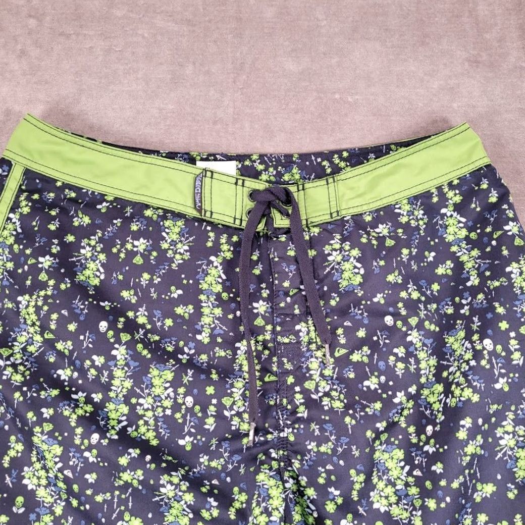 Quiksilver Quiksilver Board Shorts Navy Green Swimming Trunks Beach L Mens Size US 33 - 5 Thumbnail