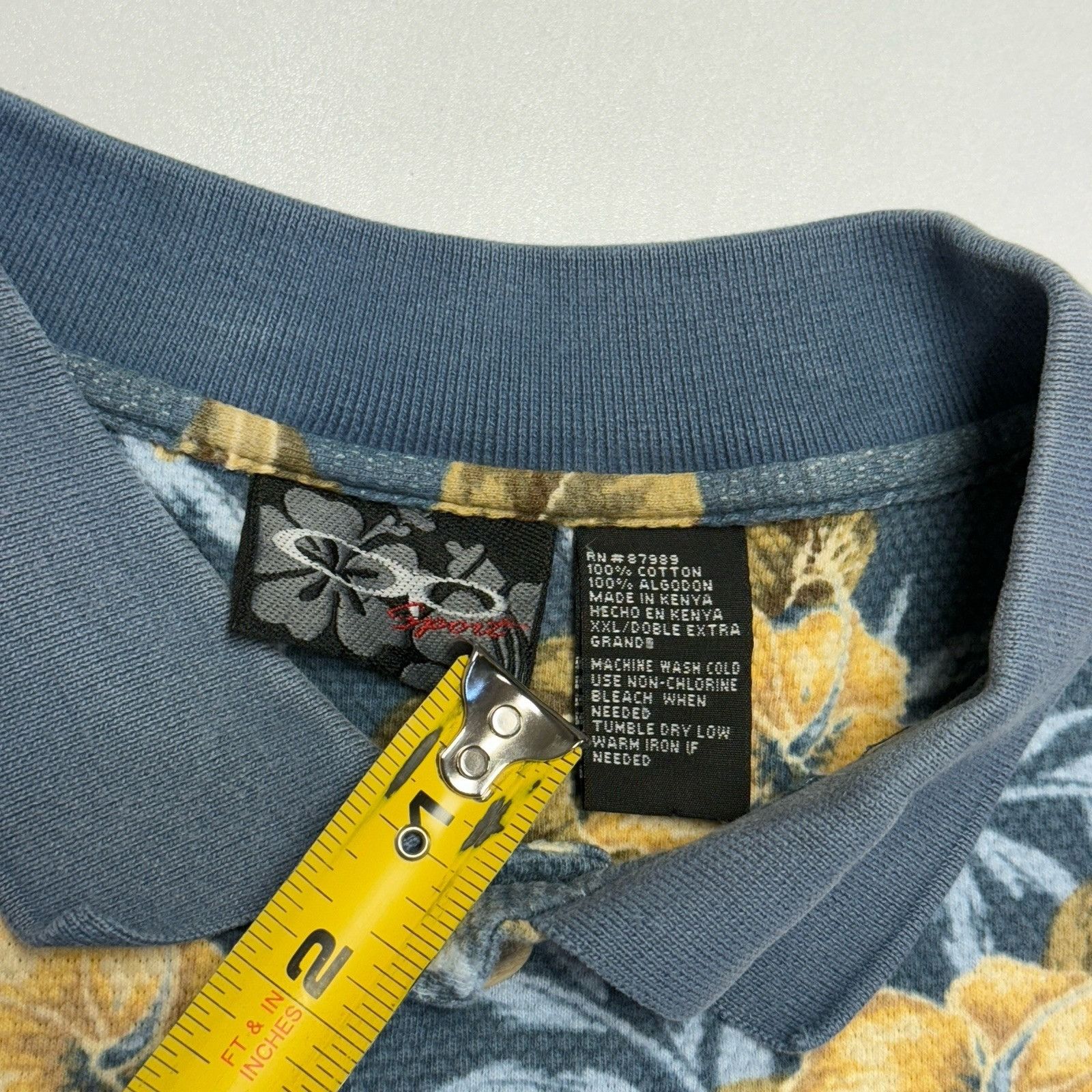 Ocean Pacific Vintage Op Sport Ocean Pacific Floral Polo Shirt Mens 2XL 28 Size US XXL / EU 58 / 5 - 4 Thumbnail
