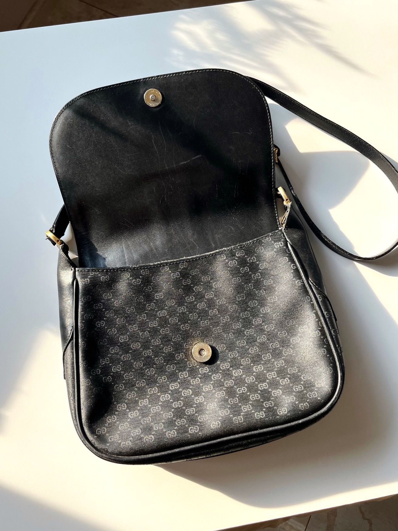 Gucci ★0% TAX★ GUCCI OPHIDIA MONOGRAM WEB SHERRY LINE BAG SUPREME Size ONE SIZE - 7 Thumbnail