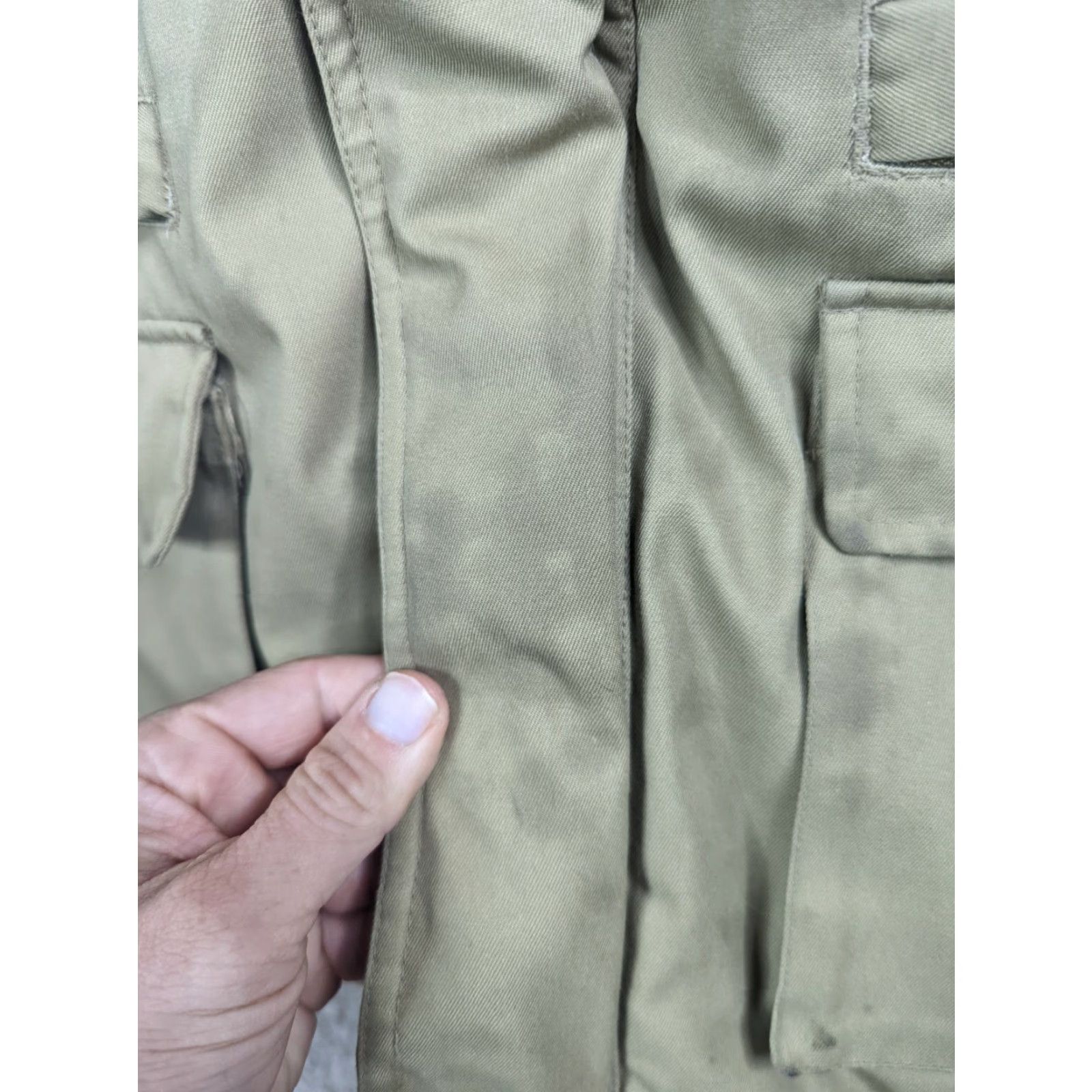 Parker VINTAGE Mountain Crest Parke Vest Coat Jacket Pockets Size Large Beige 80s Mens Vest Parka Season 80s Mens Size US L / EU 52-54 / 3 - 5 Thumbnail