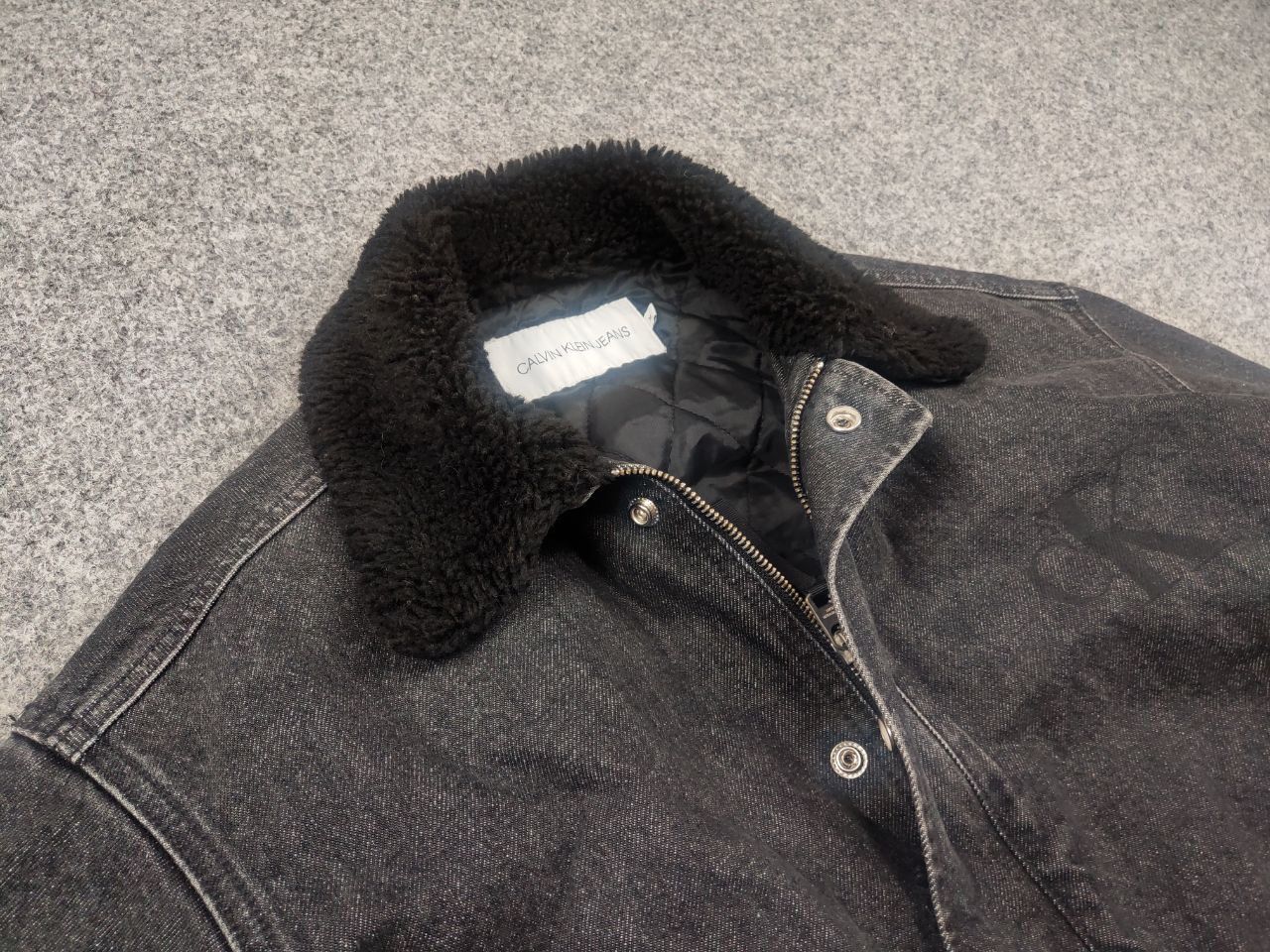 Calvin Klein Calvin Klein Jeans Sherpa Flight Bomber Denim Jacket Raf Size US M / EU 48-50 / 2 - 8 Thumbnail