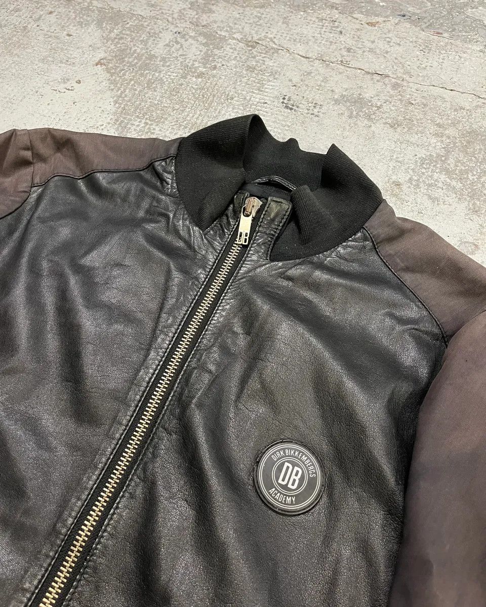 Dirk Bikkembergs 2010s Dirk Bikkembergs Black Faded Leather Jacket Size US L / EU 52-54 / 3 - 5 Thumbnail