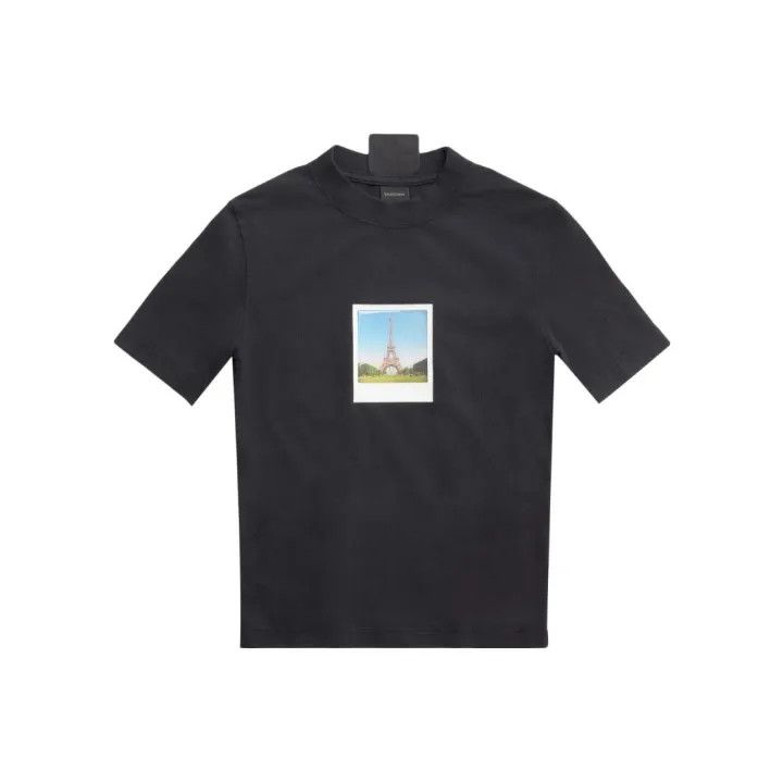 Balenciaga Balenciaga SS23 Polaroid Print Black T-Shirt 0079 Size S / US 4 / IT 40 - 1 Thumbnail