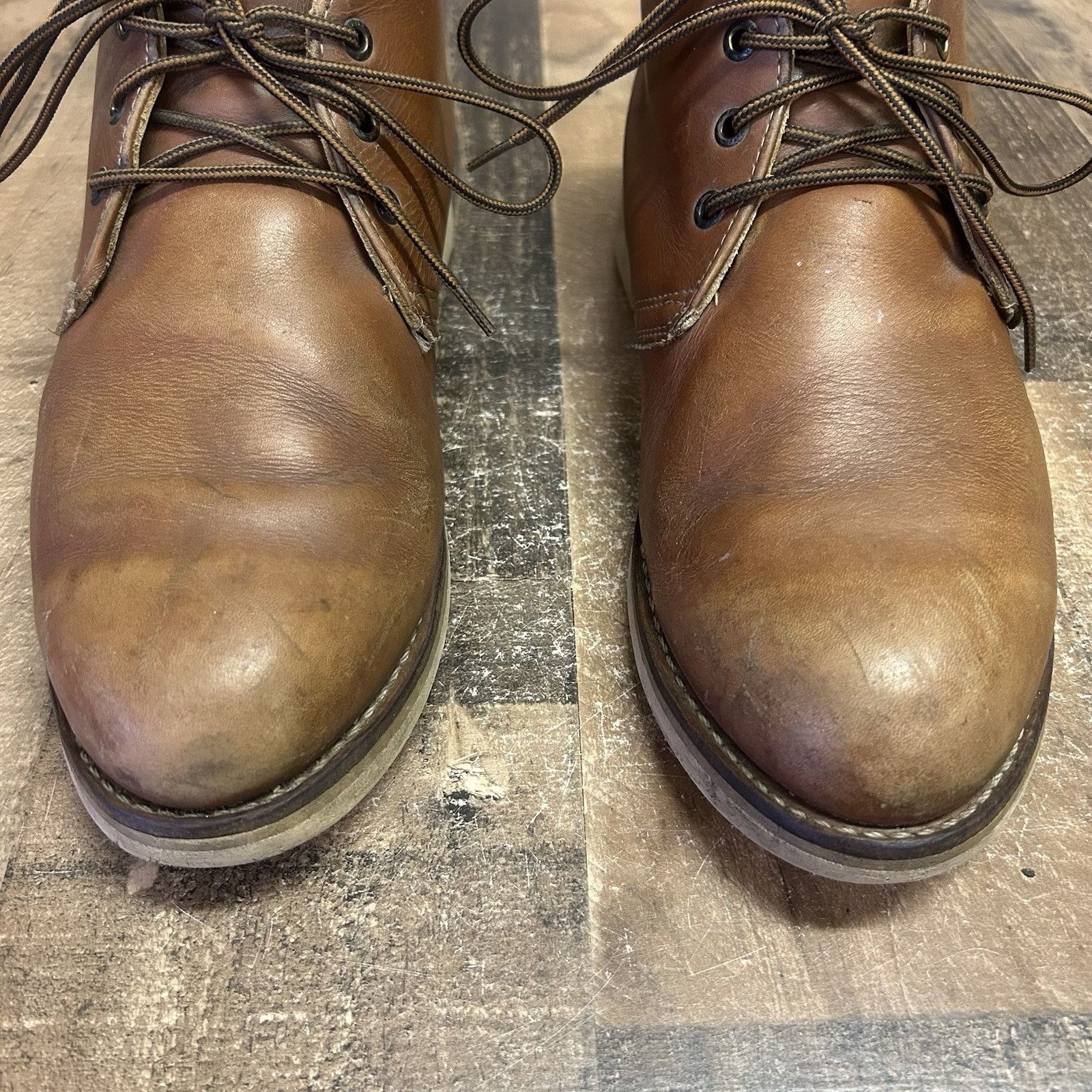 Red Wing Red Wing 595 Chukka Leather Lace Up Work Boots Mens 10.5 EE Size US 10.5 / EU 43-44 - 8 Thumbnail