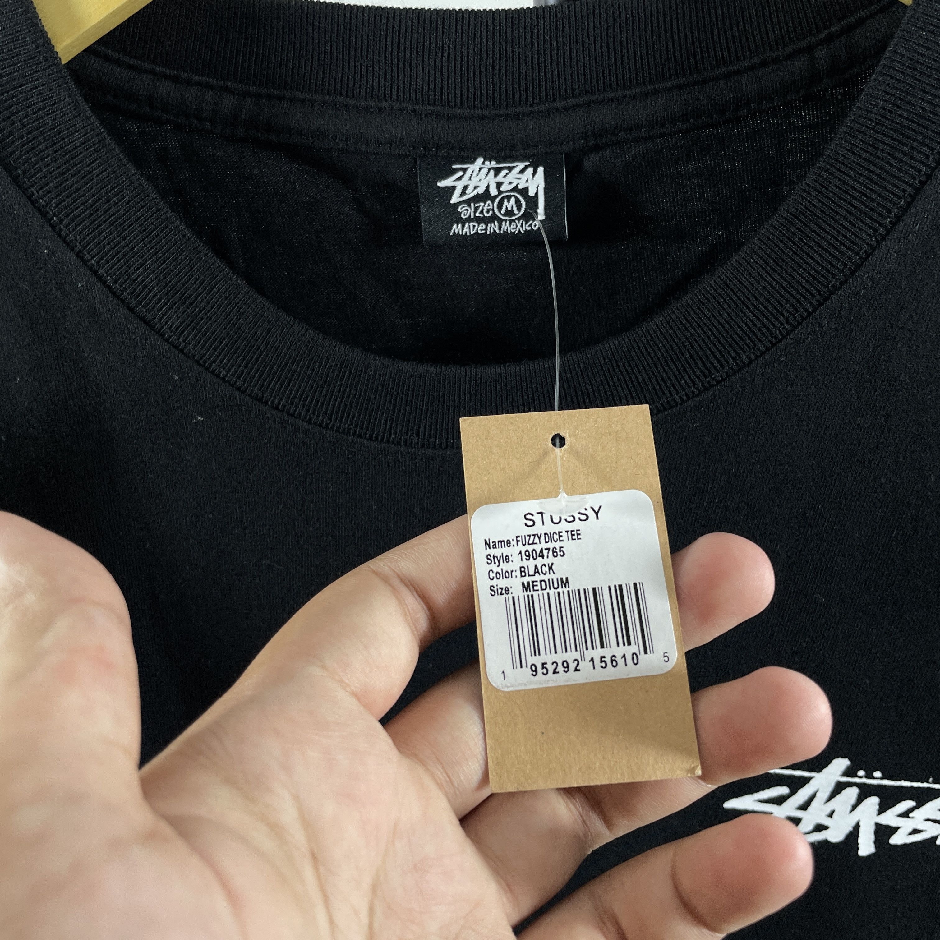 Stussy STUSSY DICE LOGO TEE BLACK - MEDIUM Size US M / EU 48-50 / 2 - 4 Thumbnail