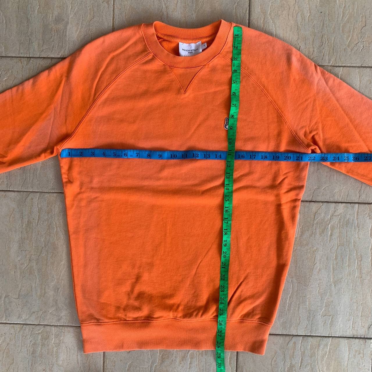 Maison Kitsune Faded MAISON KITSUNE Small Fox Logo Sweatshirt Size US L / EU 52-54 / 3 - 6 Thumbnail