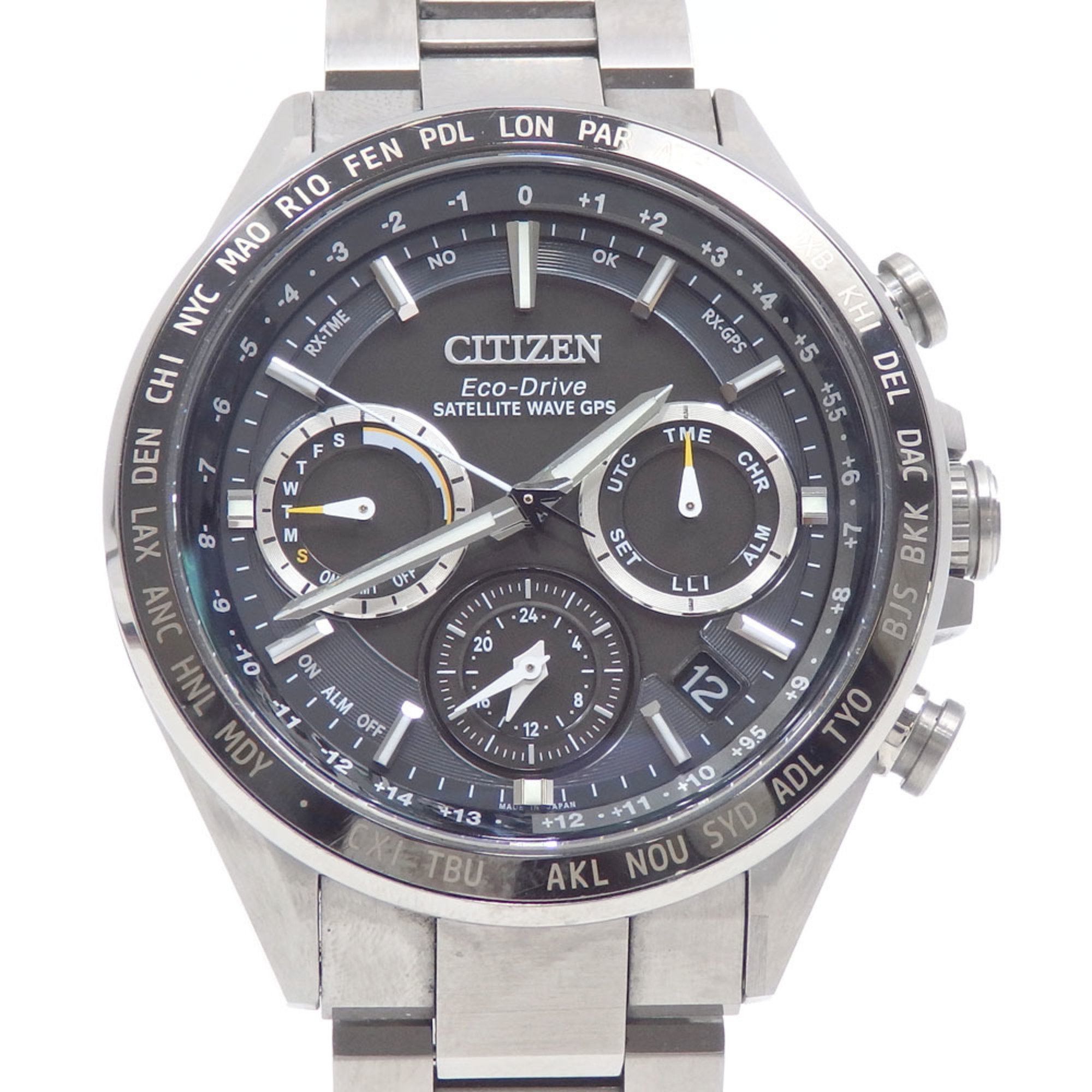 image of Citizen Watch Atessa Men's Eco Drive Titanium Cc4015-51E Solar Radio A211303 in Silver