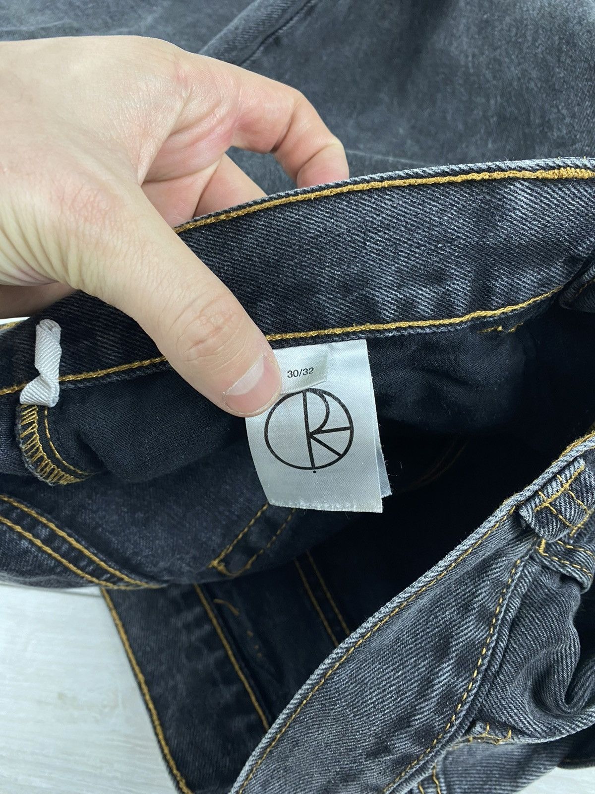 Polar Skate Co. Polar Skate Co '92 Denim Faded Black Gray Denim Jeans Skater Size US 30 / EU 46 - 15 Thumbnail