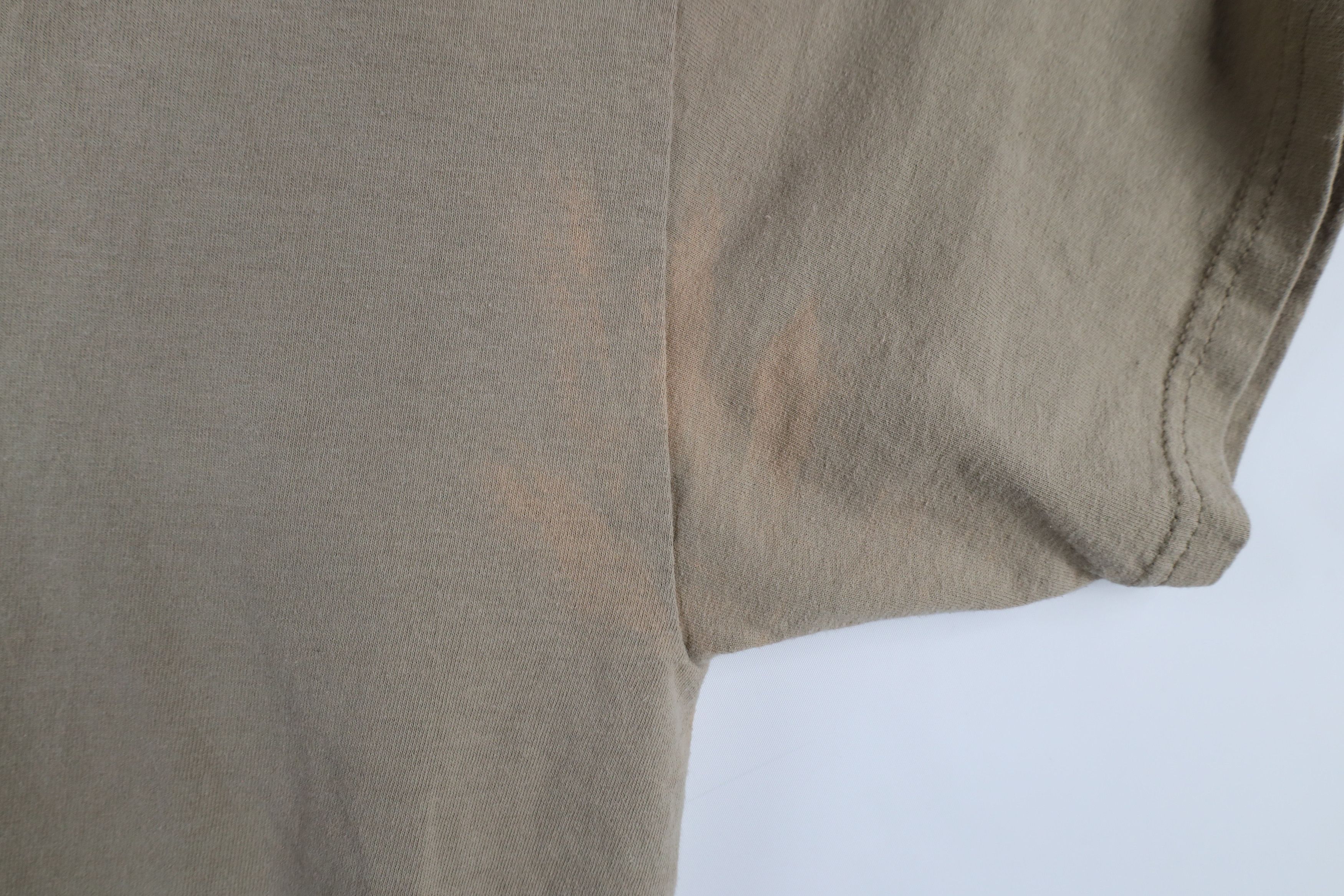 Vintage Vintage 90s Streetwear Heavyweight Cotton T-Shirt Beige Size US XXL / EU 58 / 5 - 7 Thumbnail