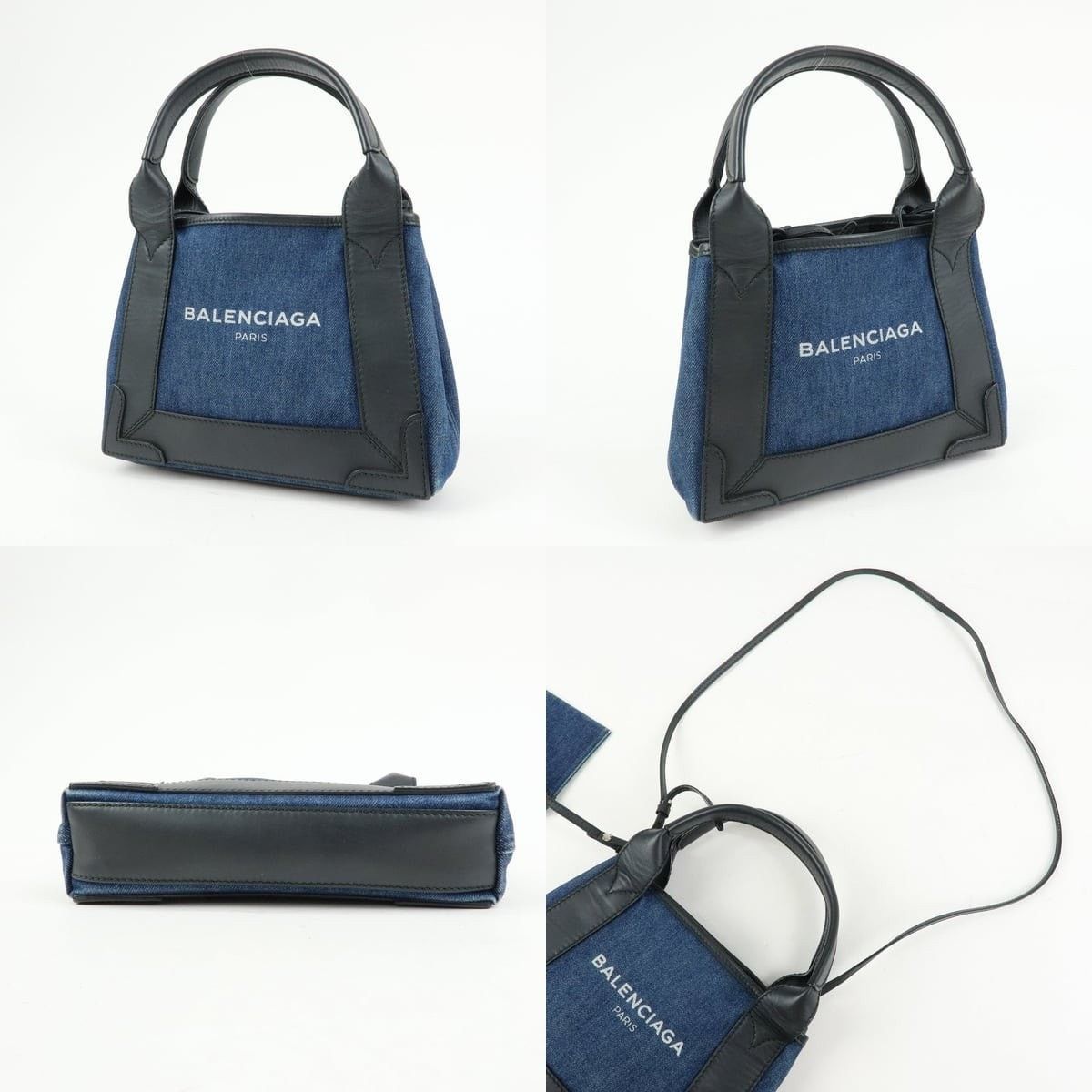 Balenciaga Balenciaga Cabas Denim Tote Blue Size ONE SIZE - 3 Thumbnail