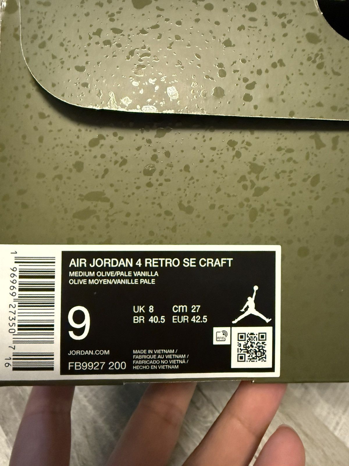 Nike Air Jordan 4 Craft “Olive” Size 9 Size US 9 / EU 42 - 9 Thumbnail