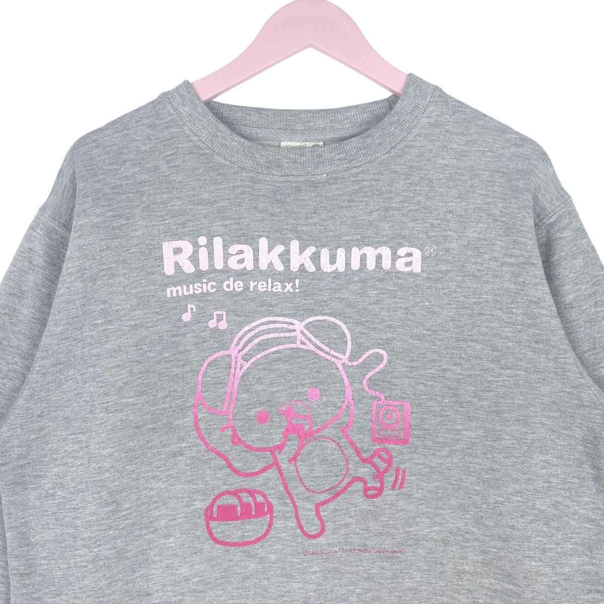 Designer × Vintage Rilakkuma Grey Sweatshirt Crewneck Pullover Jumper Size L / US 10 / IT 46 - 2 Thumbnail