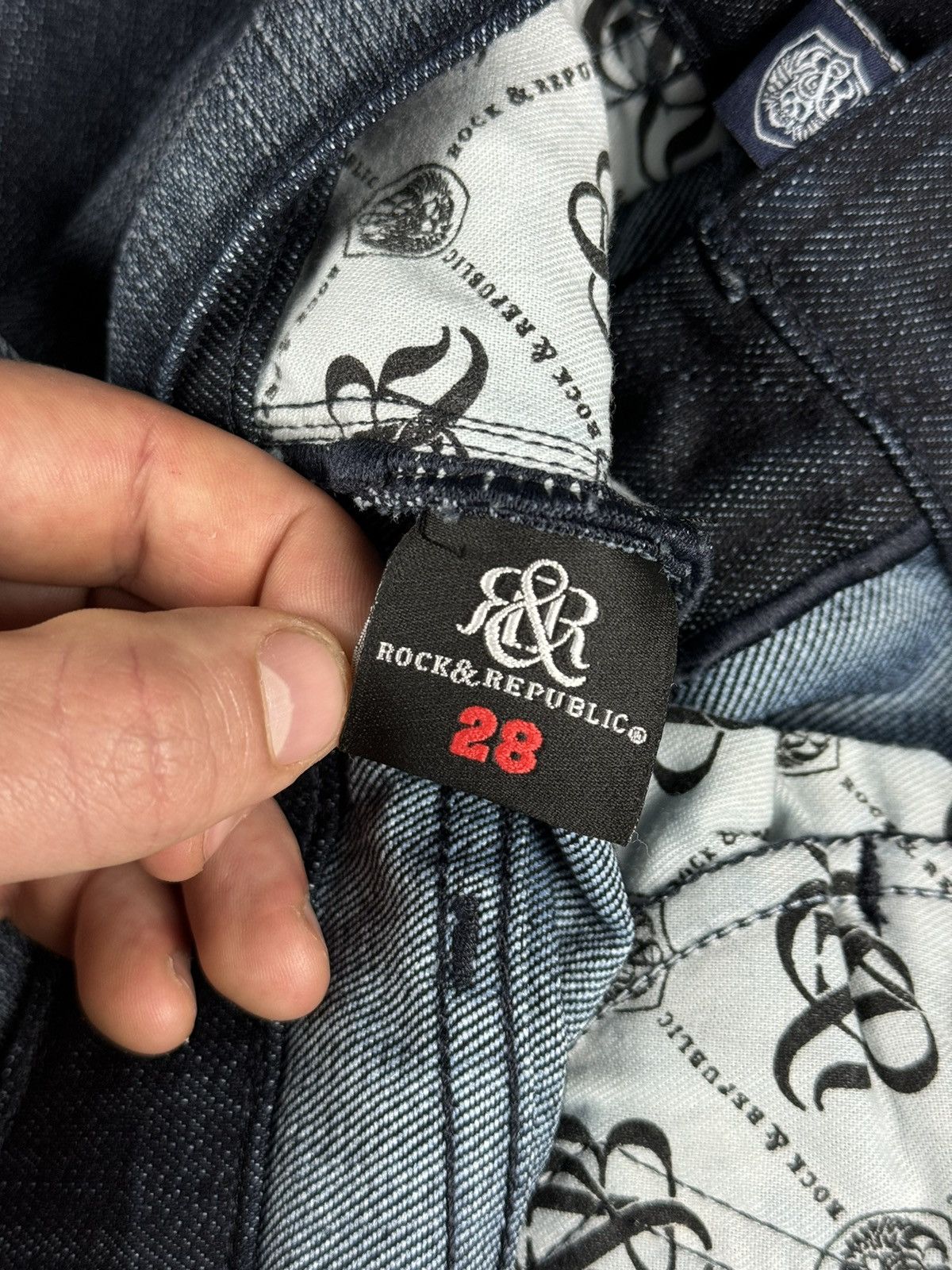 Japanese Brand × Rock & Republic Y2K Rock Republic embroidered pants Size 28" / US 6 / IT 42 - 8 Thumbnail