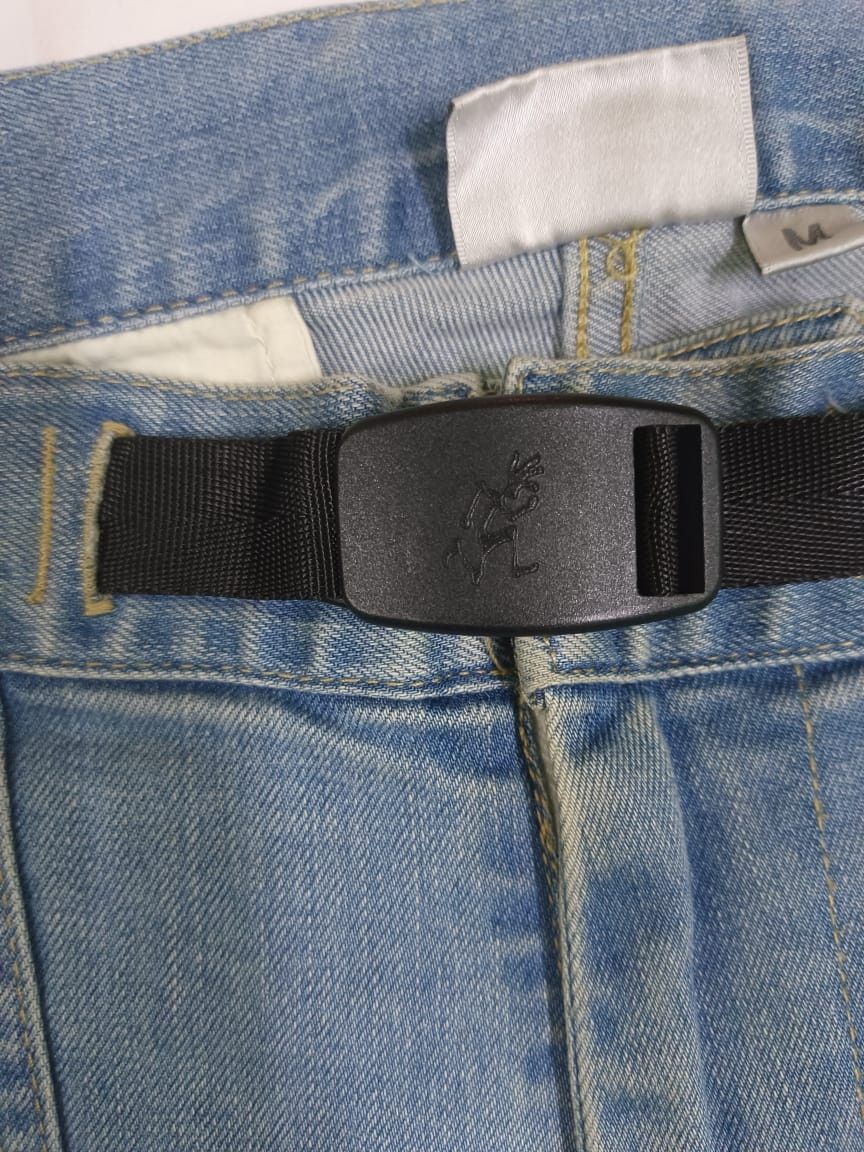Gramicci × Vintage W33 Gramicci USA Single Belt Faded Blue Denim Jeans Retro Size US 33 - 9 Thumbnail