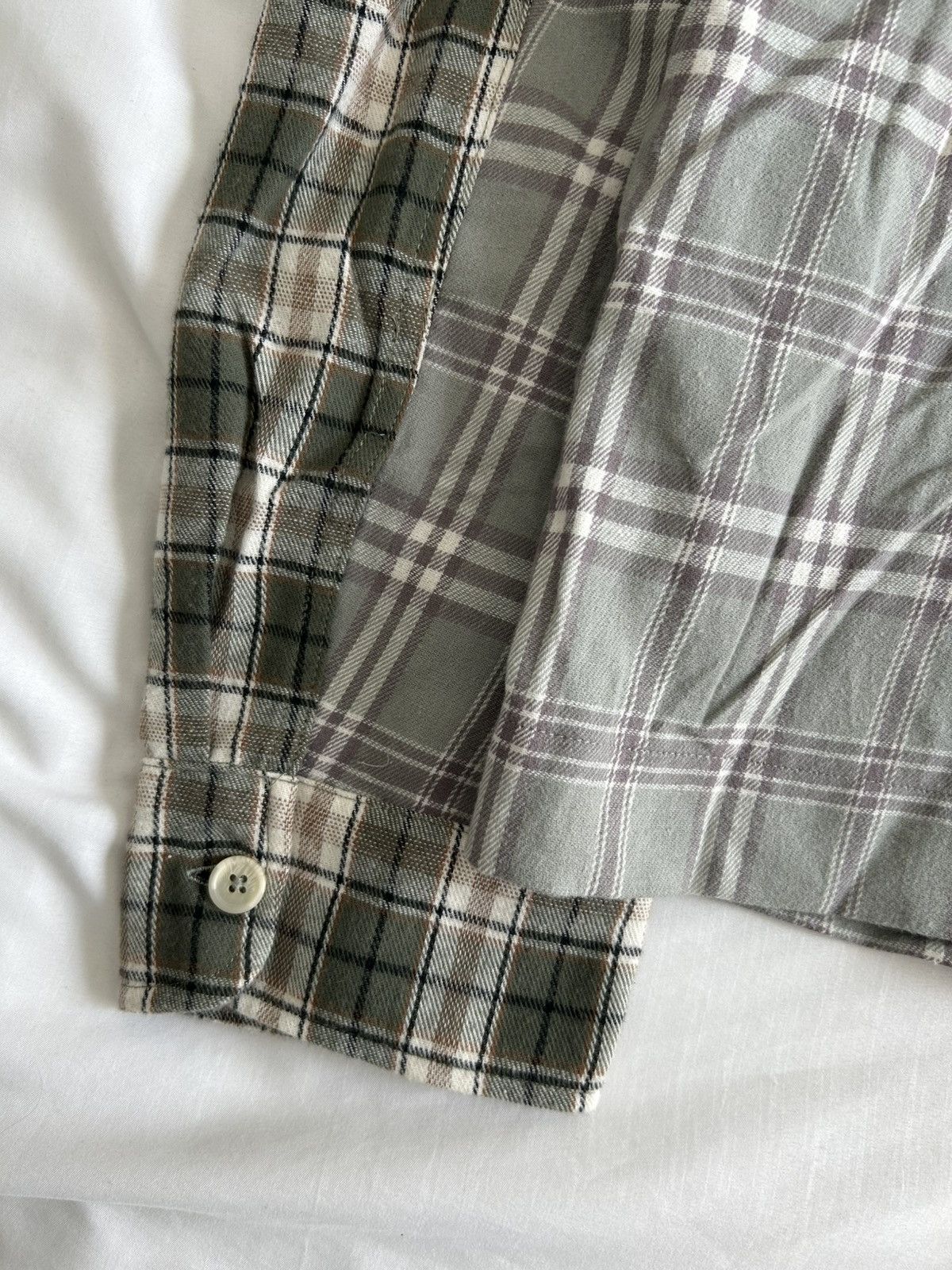 Reese Cooper Reese Cooper Cropped Split Flannel Shirt USA Size US XXL / EU 58 / 5 - 9 Thumbnail