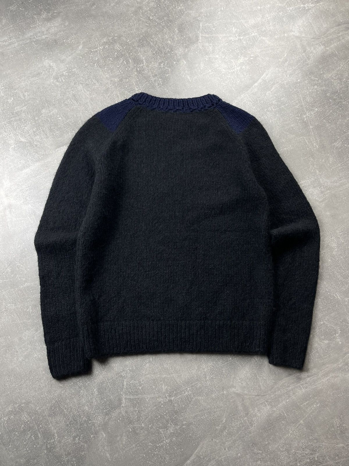 Dries Van Noten Dries Van Noten Alpaca Wool Knit Sweater Black Navy Size US L / EU 52-54 / 3 - 9 Thumbnail