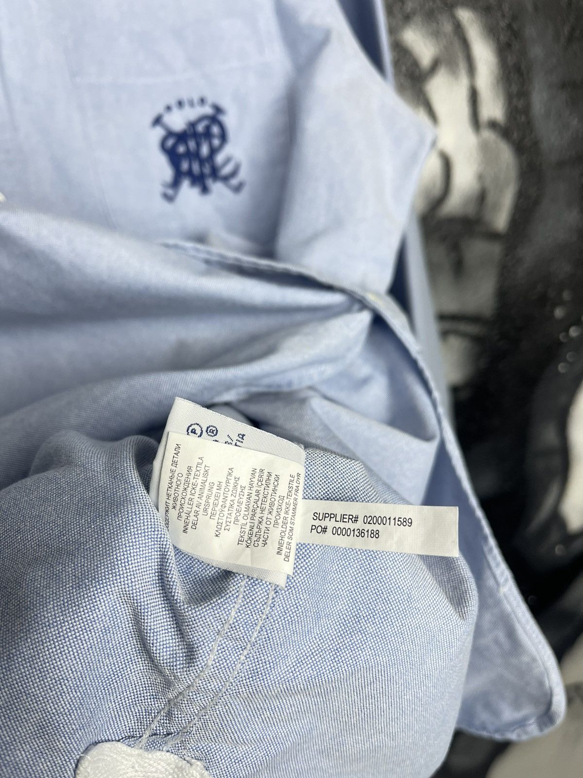 Polo Ralph Lauren Polo Ralph Lauren White Rugby Oxford Blue Shirt Men’s Size L Size US L / EU 52-54 / 3 - 14 Thumbnail