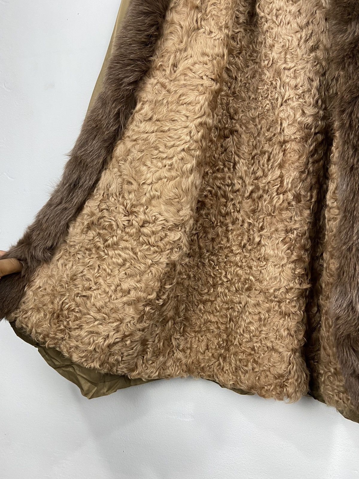 Sagafurs Real Fox Mink Furs Luxury Jacket Size L / US 10 / IT 46 - 9 Thumbnail