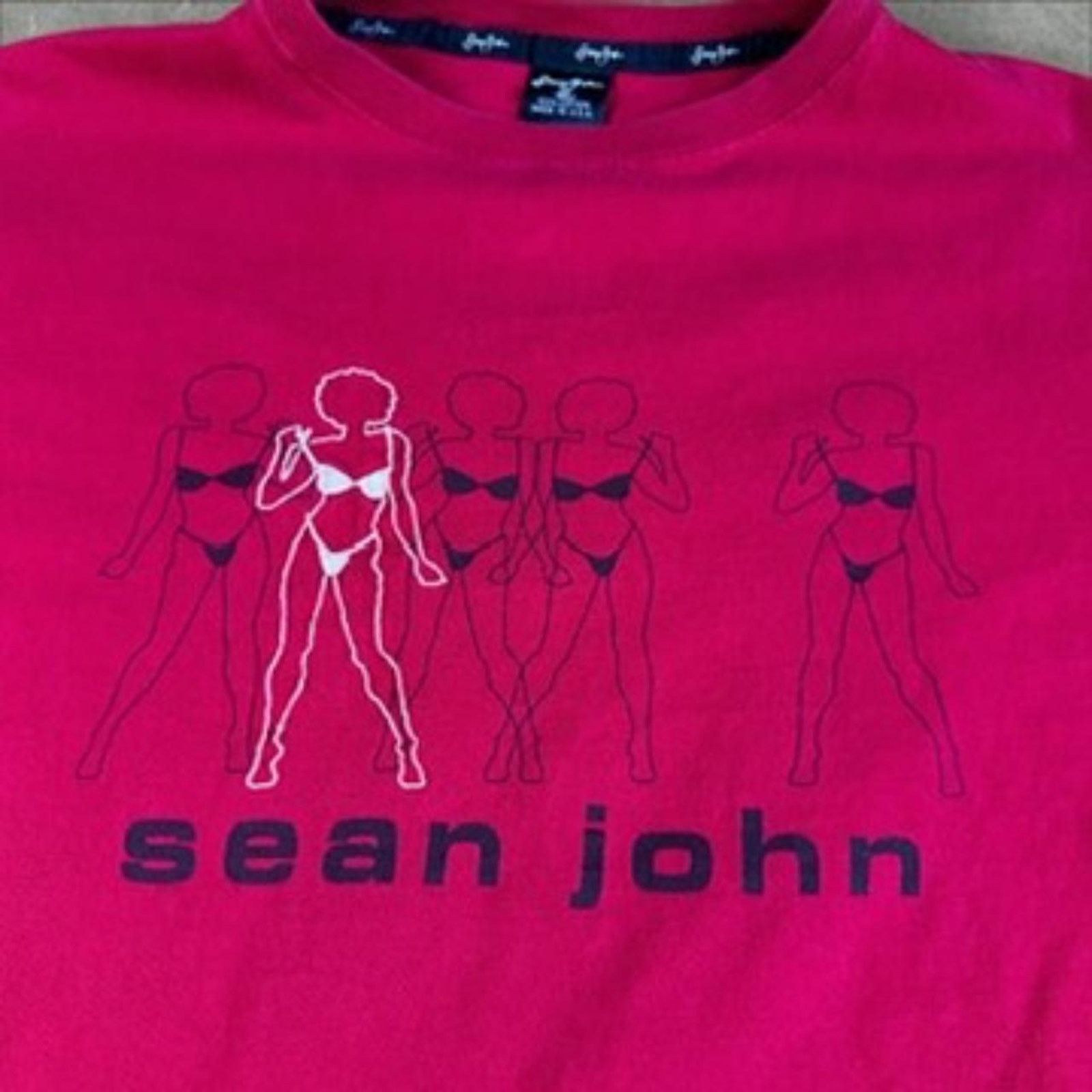 Sean John Vintage Sean John Bikini Baggy Tee Red Size US XL / EU 56 / 4 - 4 Thumbnail