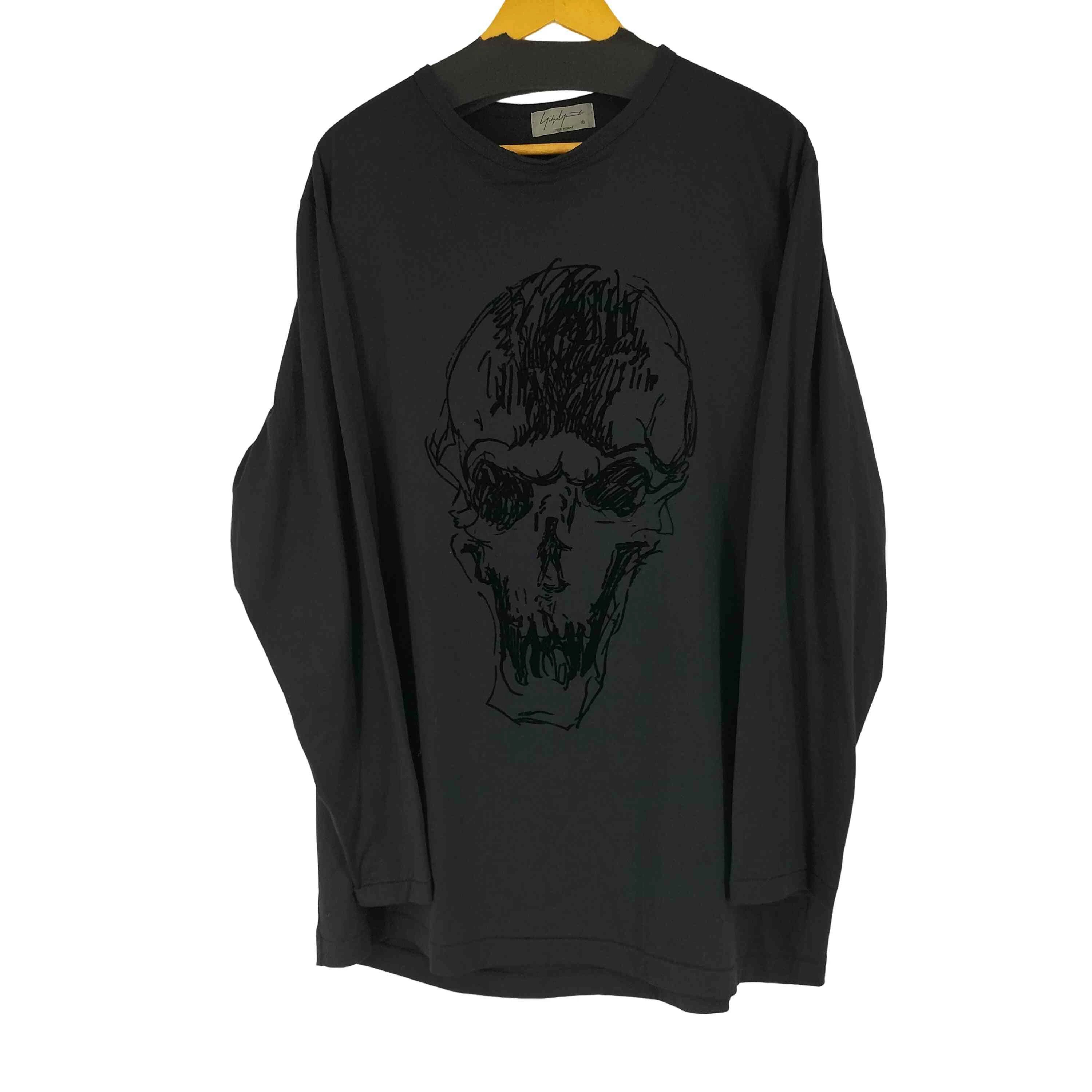 トップス Yohji Yamamoto AW17 skull long tee Yohji Yamamoto Skeleton Longsleeve | Grailed